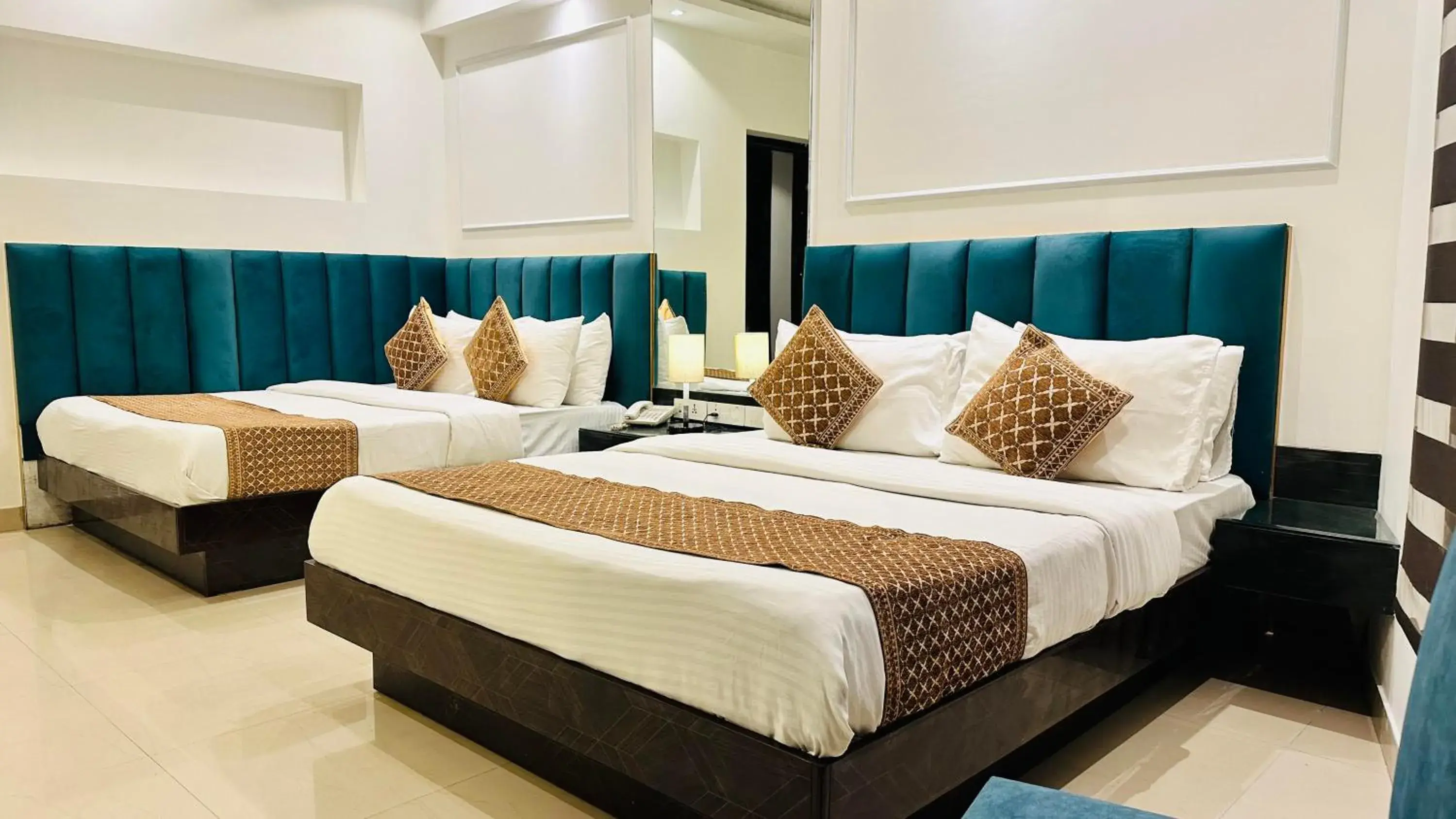 Bed in Hotel Krishna - By RCG Hotels, Paharganj, New Delhi Bed in Hotel Krishna - By RCG Hotels, Paharganj, New Delhi