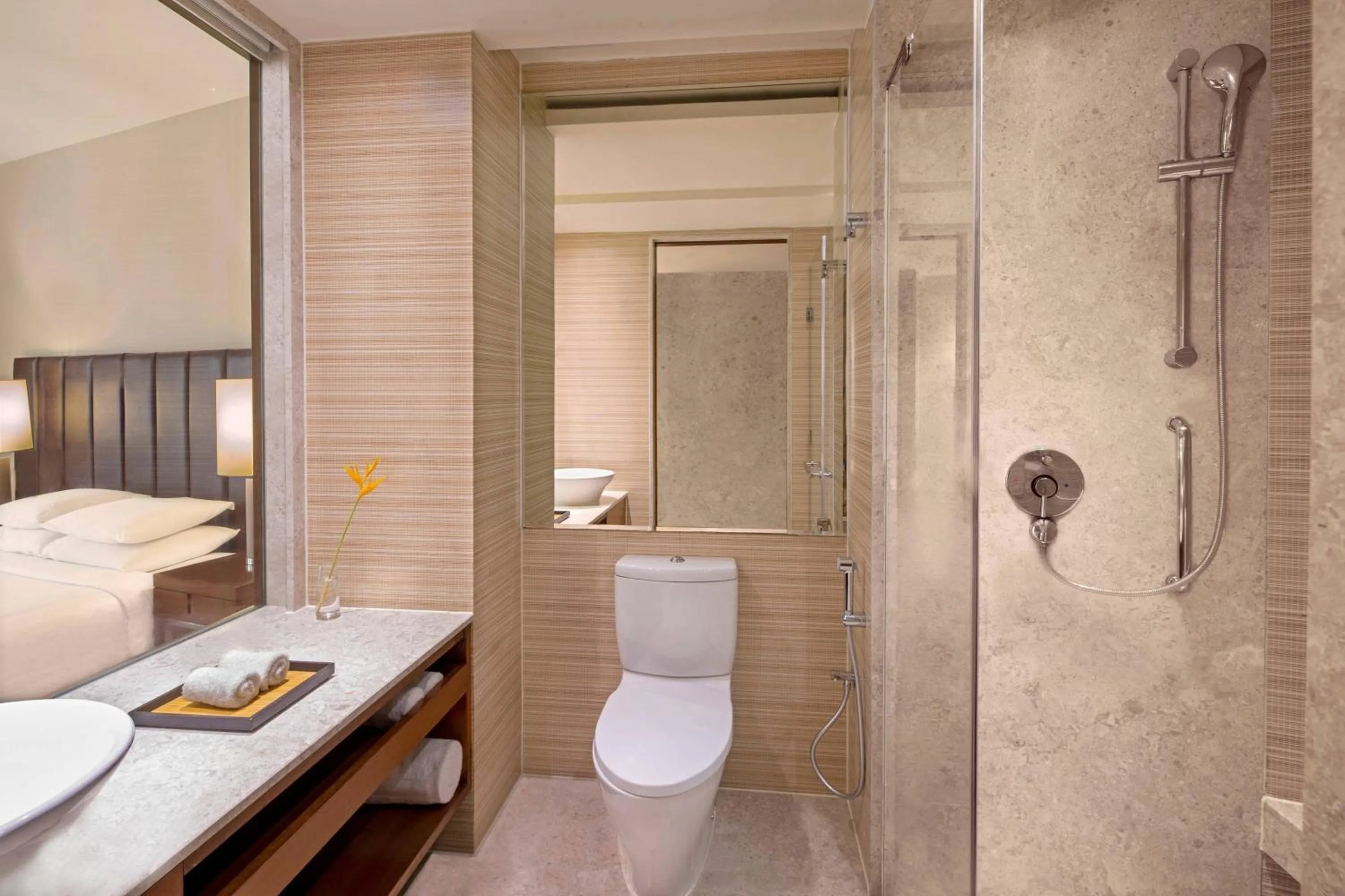 Bathroom in Courtyard by Marriott Hyderabad