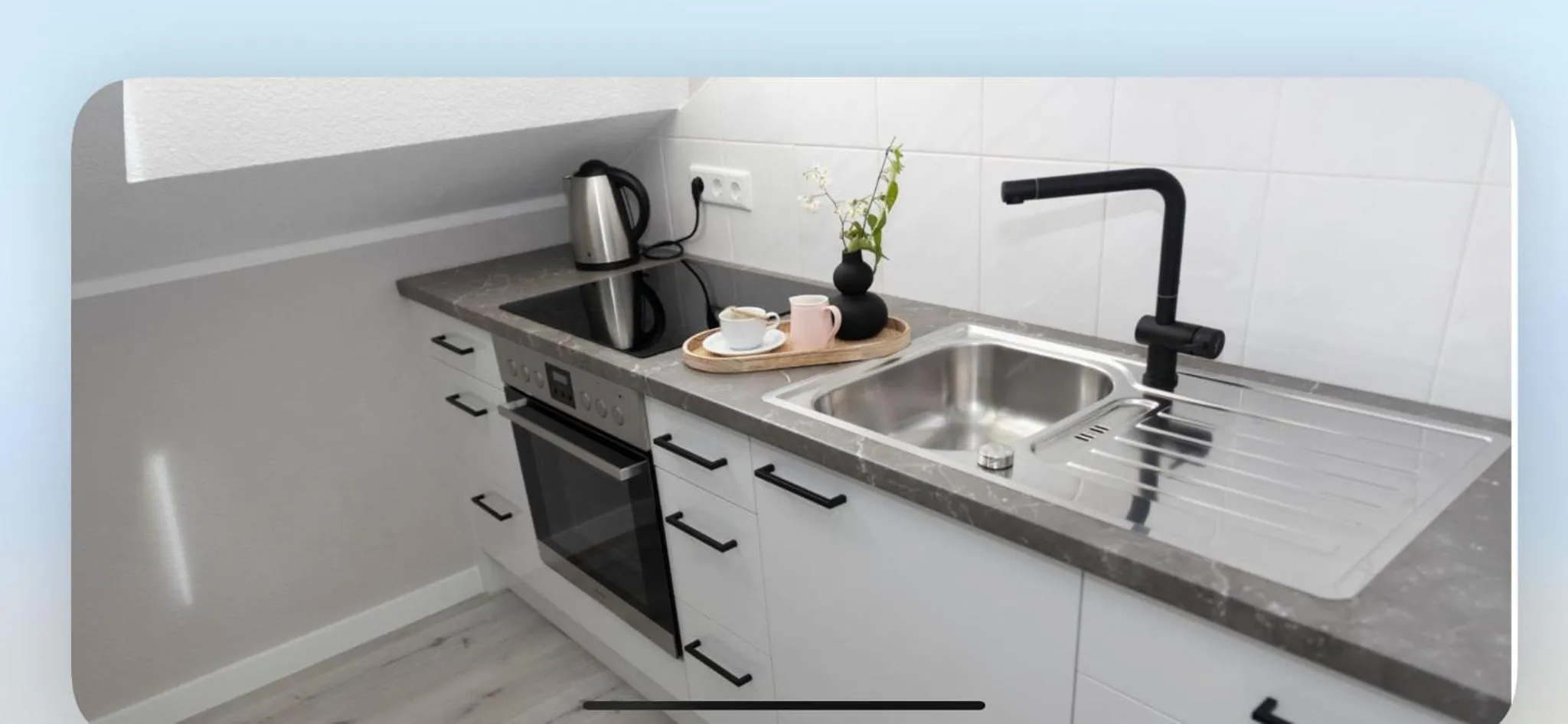 Kitchen or kitchenette in Hotel Victoria