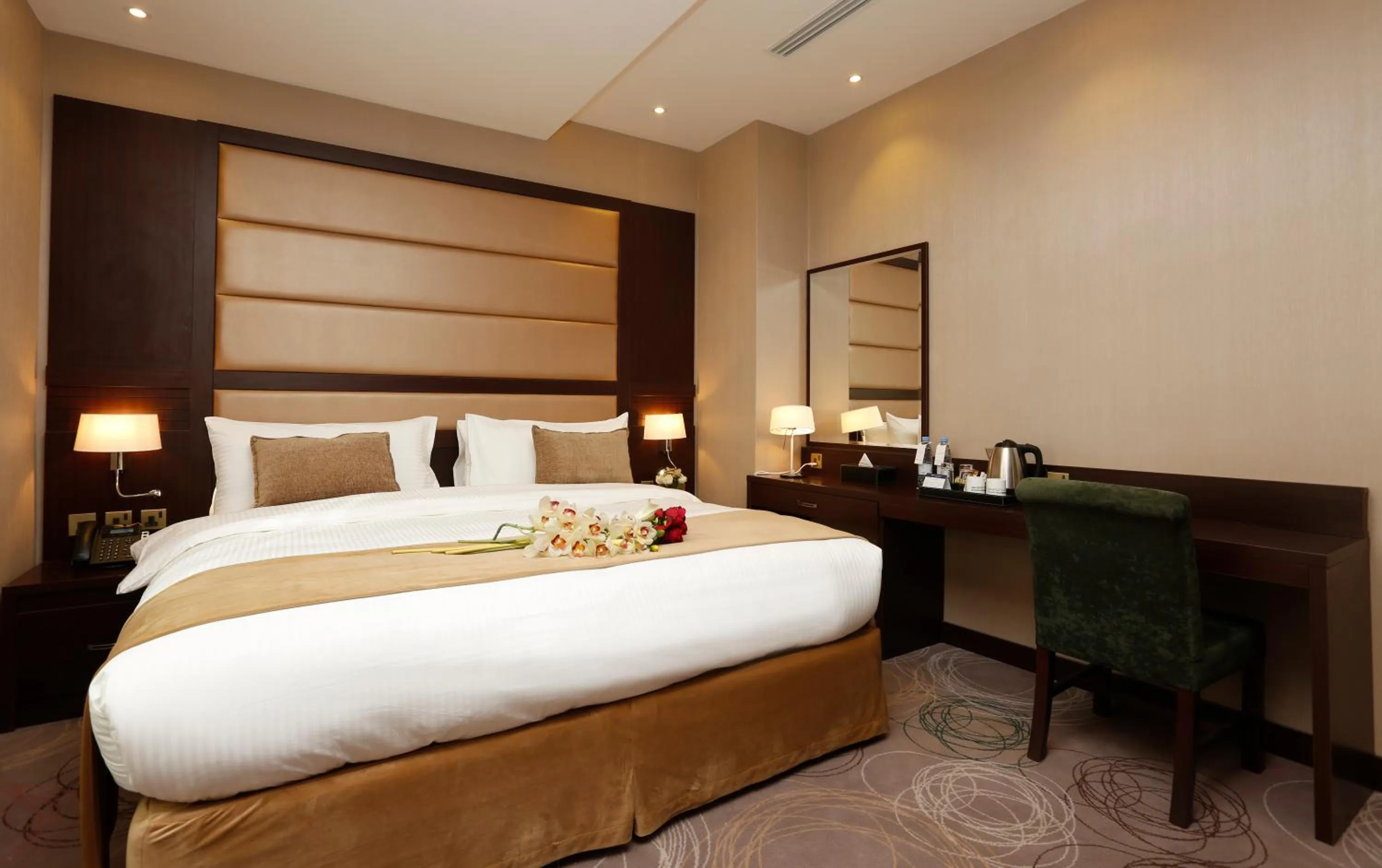 Bed in Swiss Flora Inn Hotel Riyadh