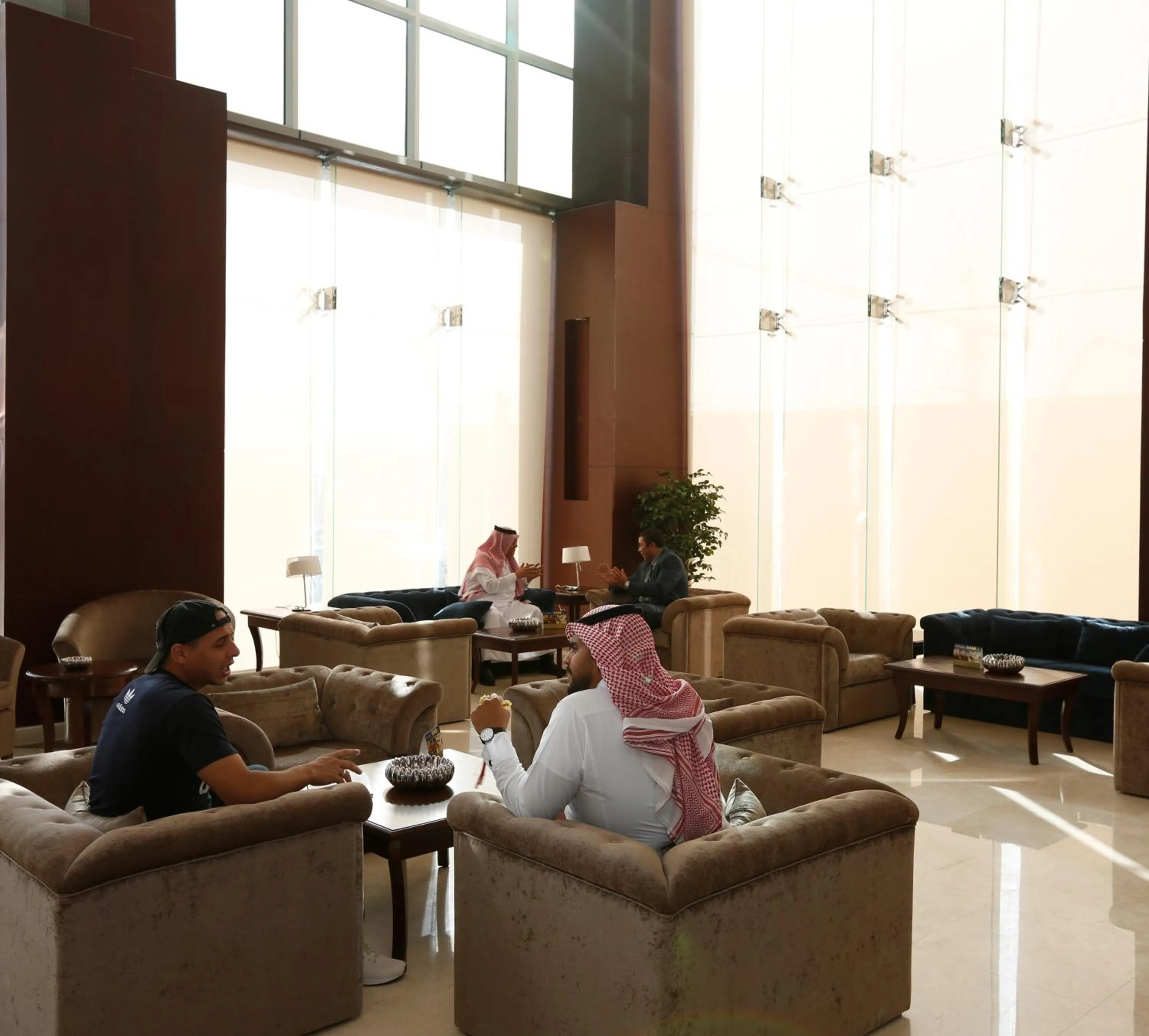 People in Swiss Flora Inn Hotel Riyadh