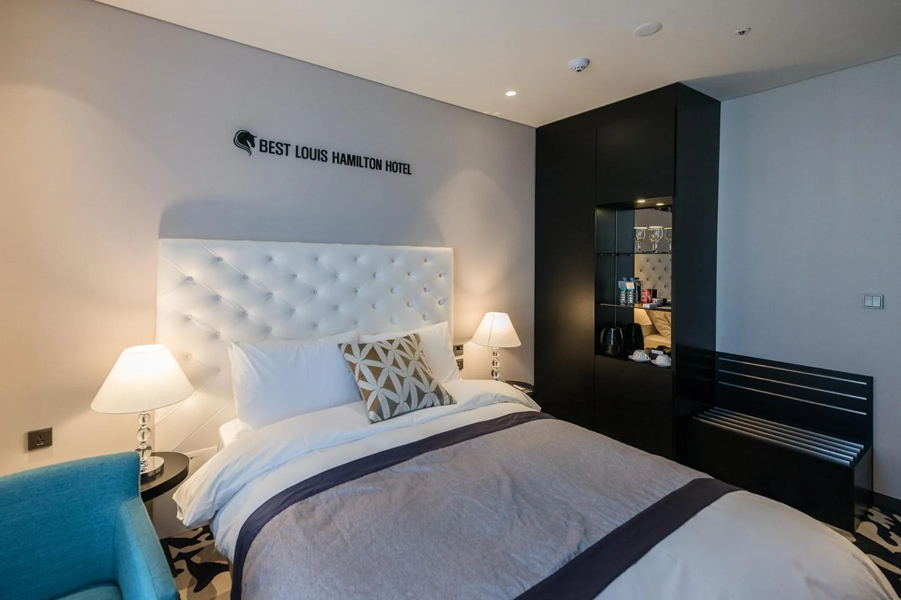 Bed in Best Louis Hamilton Hotel Changwon