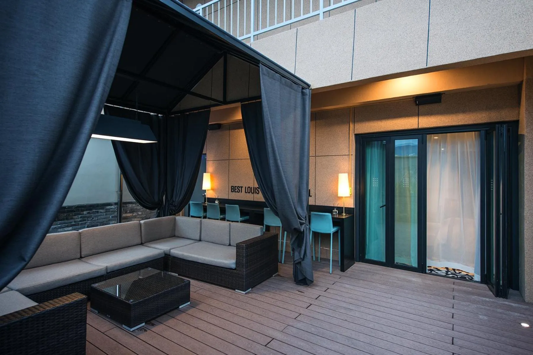 Balcony/Terrace in Best Louis Hamilton Hotel Changwon