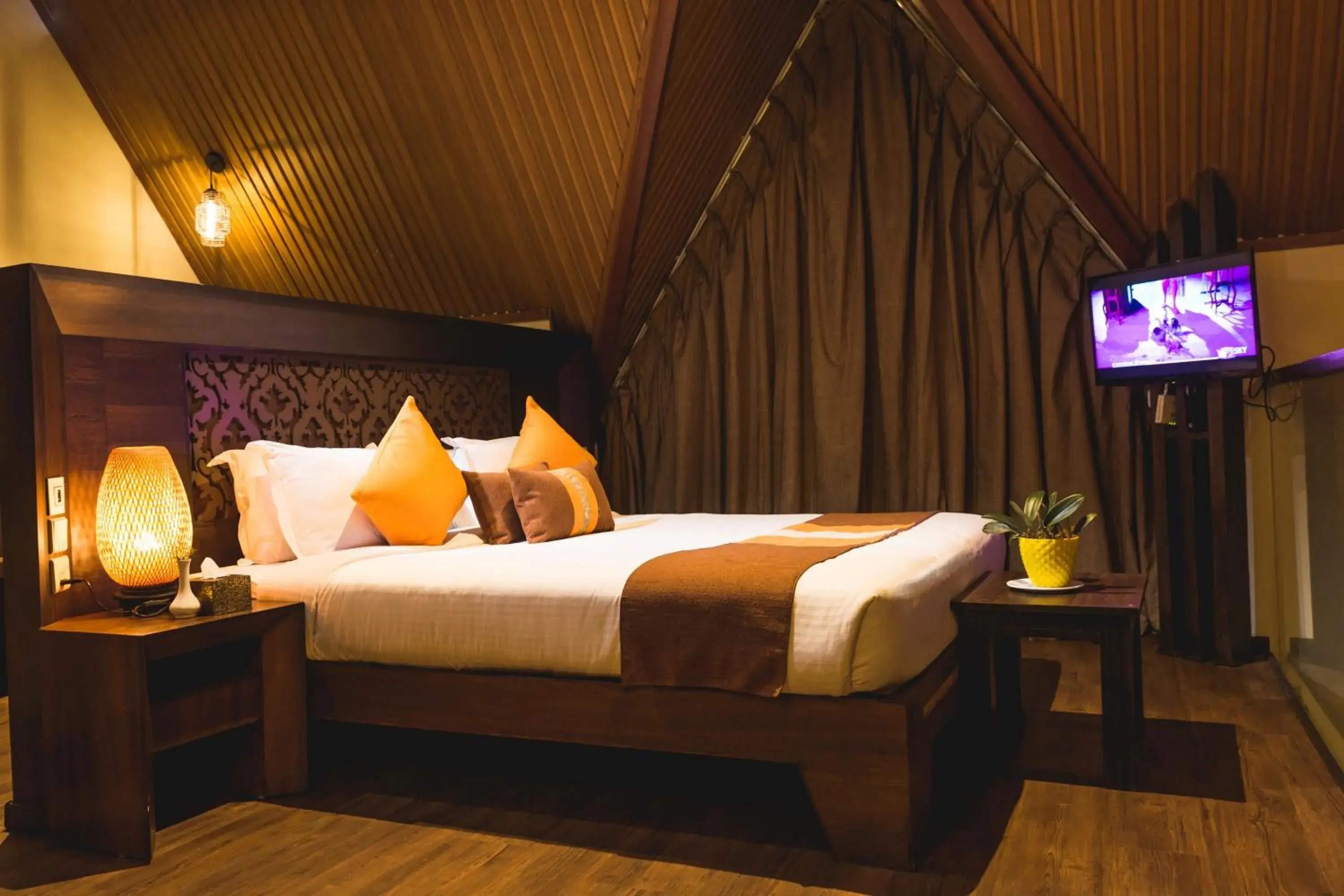 Bed in Hotel Mystic Mountain Bed in Hotel Mystic Mountain