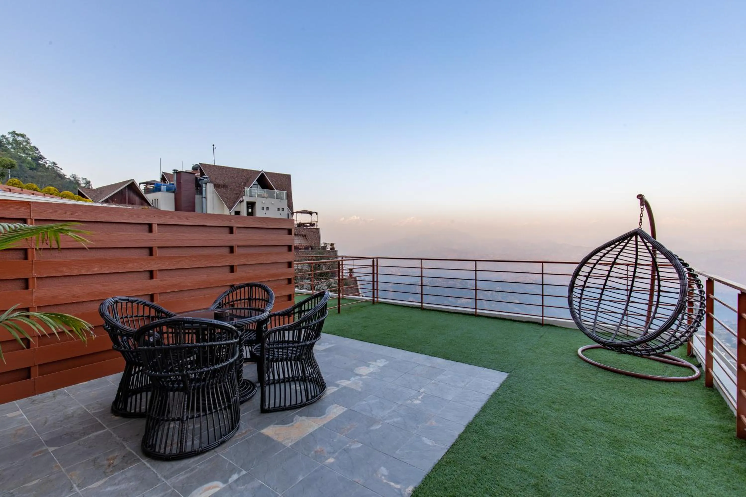 Patio in Hotel Mystic Mountain