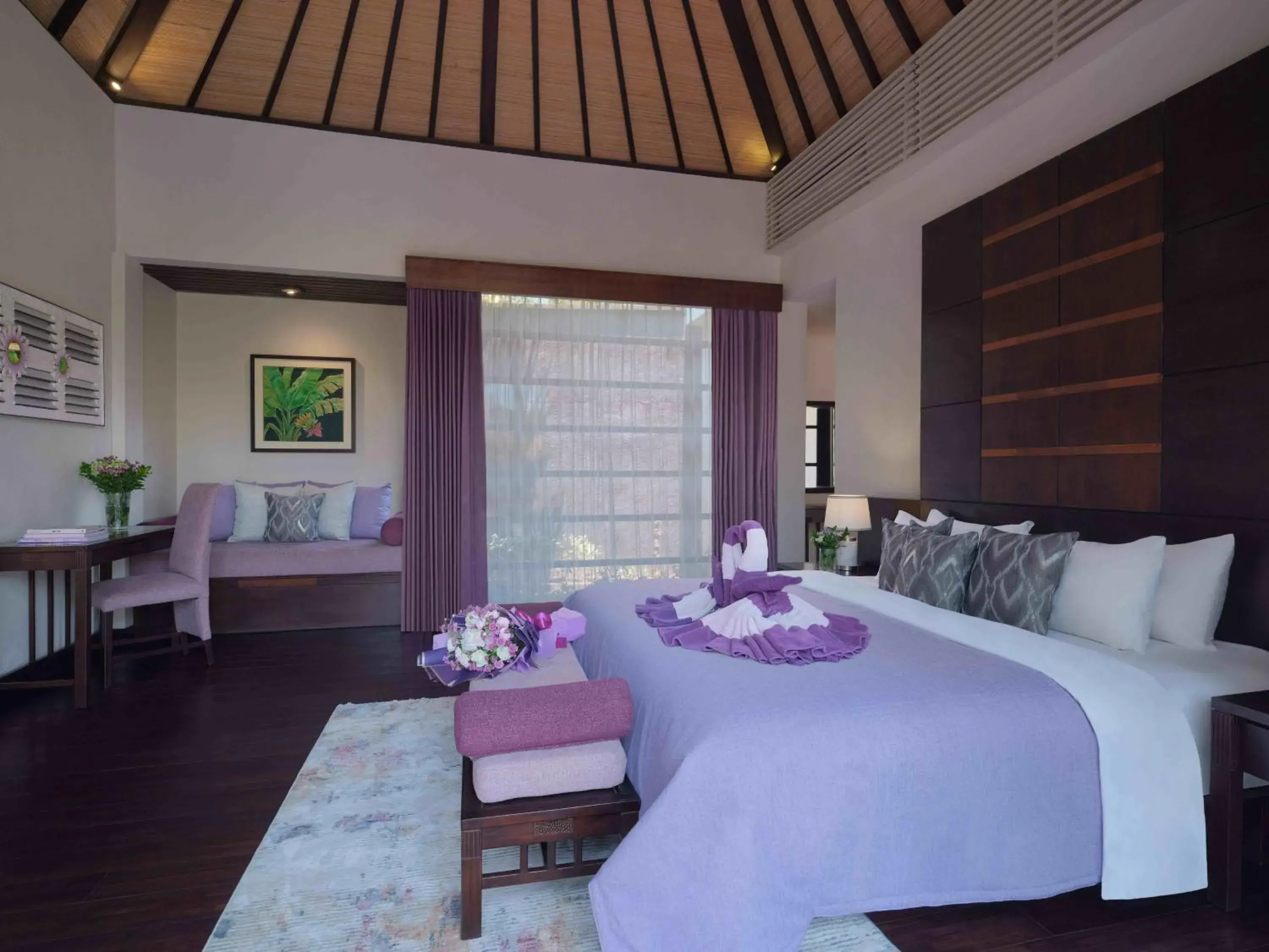 Bedroom, Bed in The Ayu Kintamani Villa at Toya Devasya Bedroom, Bed in The Ayu Kintamani Villa at Toya Devasya