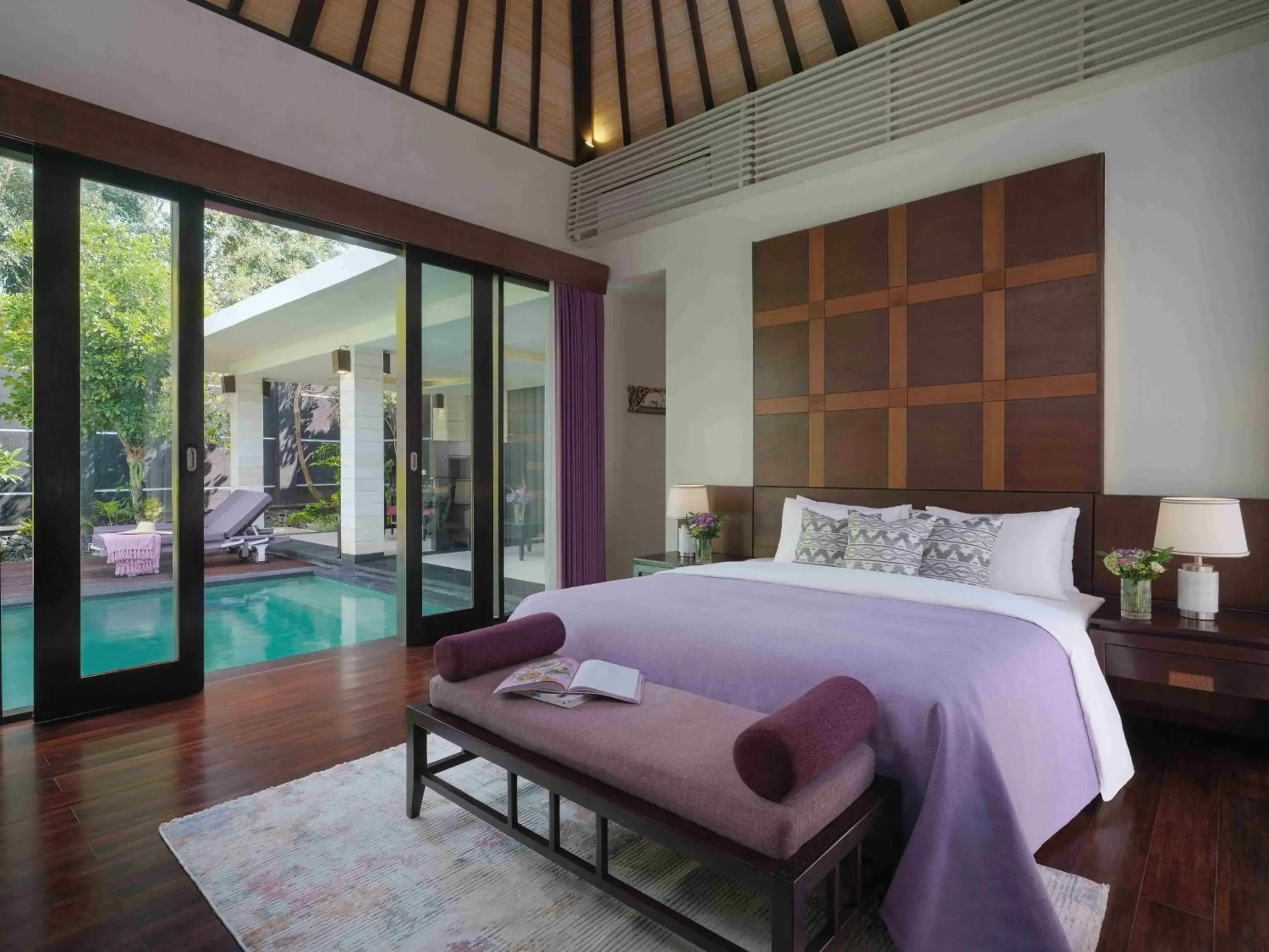 Bedroom, Bed in The Ayu Kintamani Villa at Toya Devasya Bedroom, Bed in The Ayu Kintamani Villa at Toya Devasya