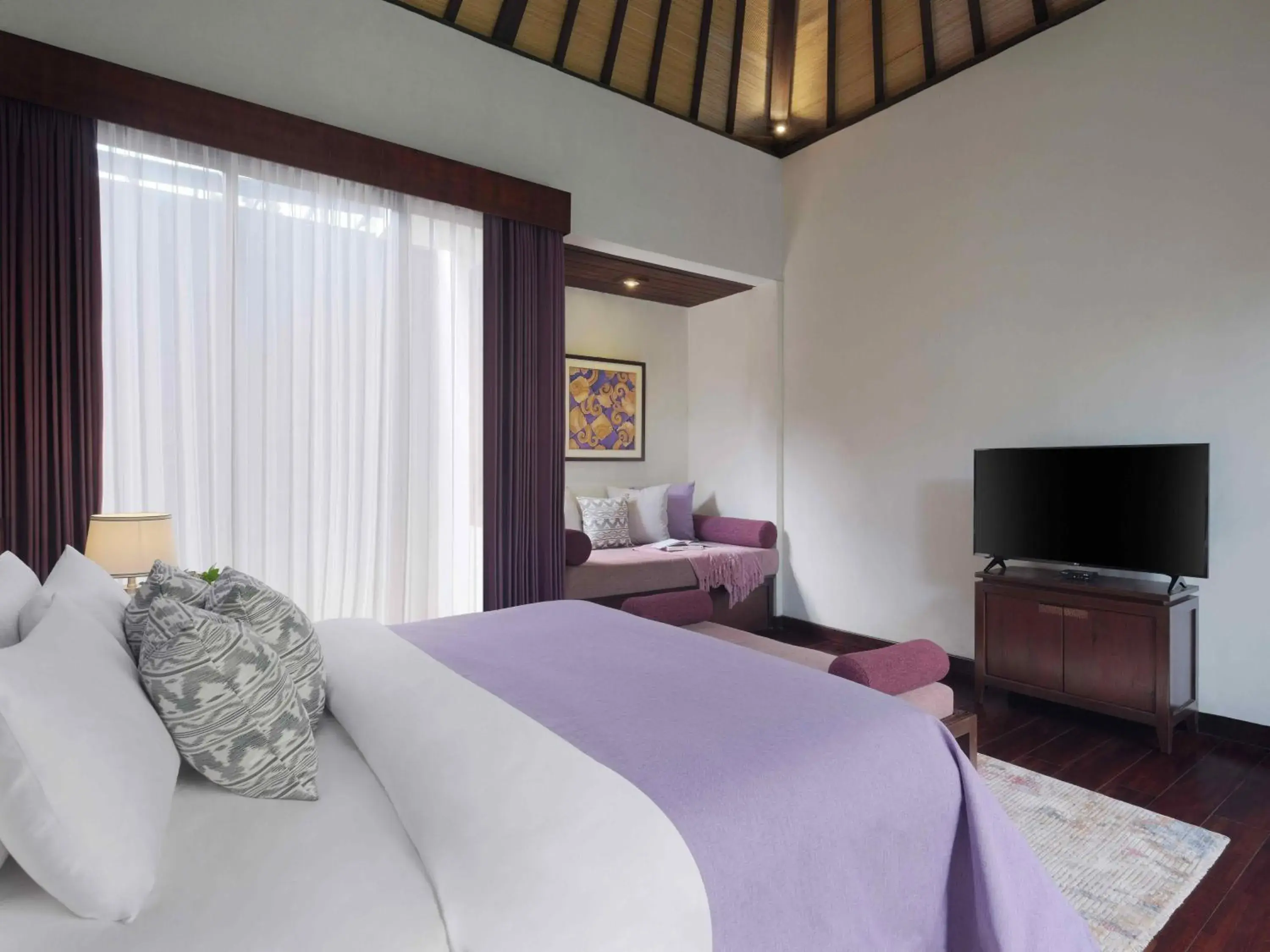 Bedroom, Bed in The Ayu Kintamani Villa at Toya Devasya Bedroom, Bed in The Ayu Kintamani Villa at Toya Devasya