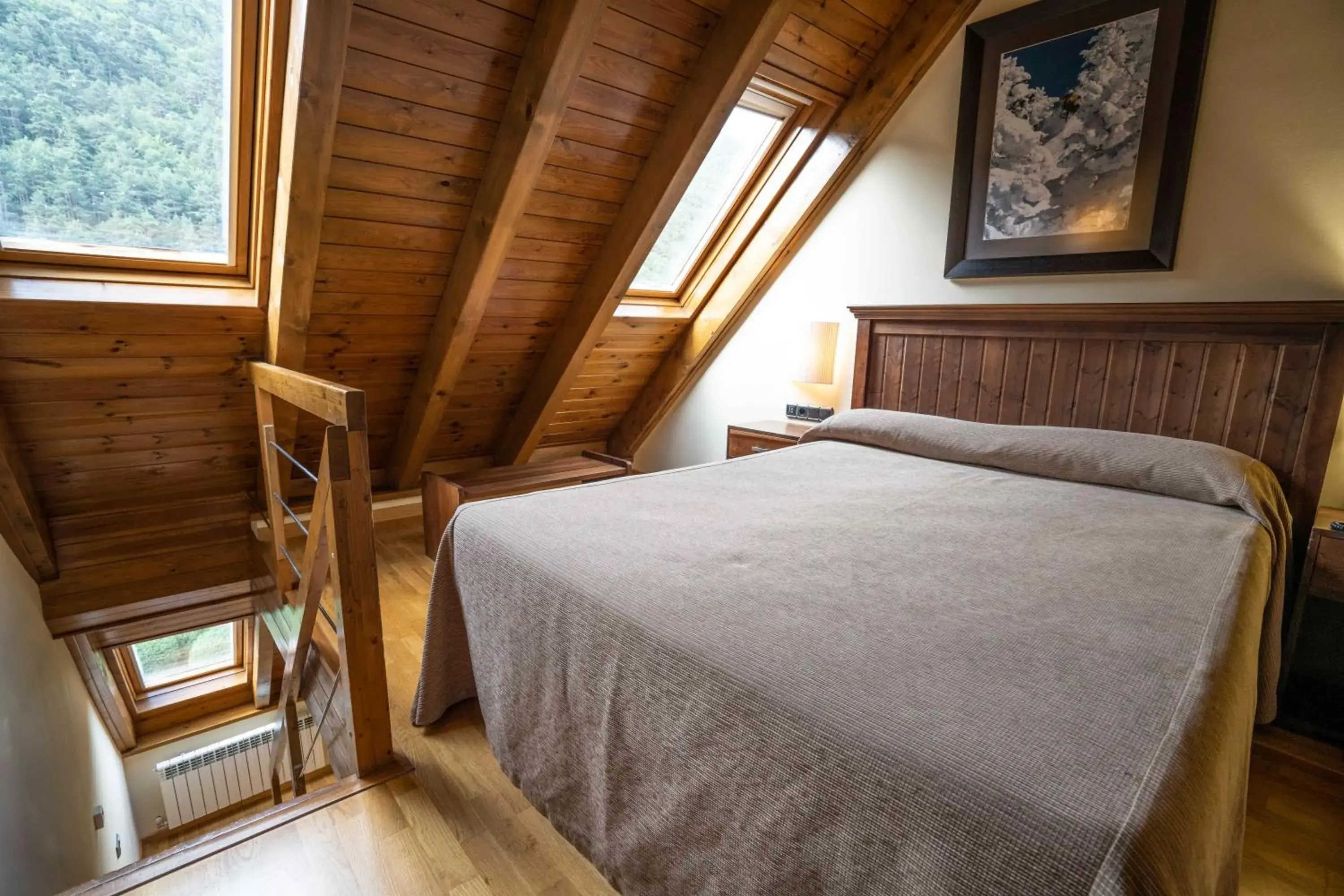 Bedroom, Bed in Hotel & Restaurante Peña Bedroom, Bed in Hotel & Restaurante Peña