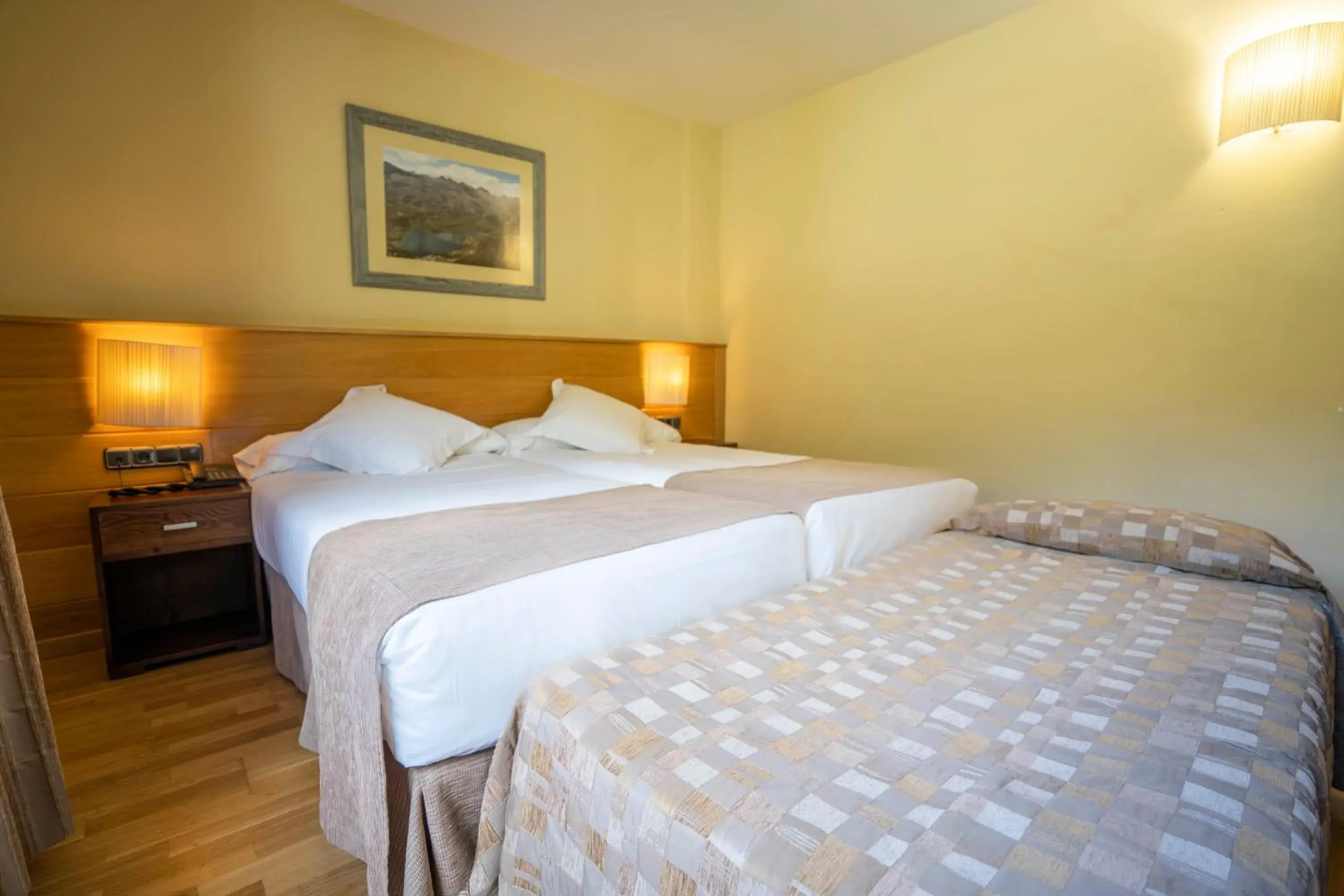 Bed in Hotel & Restaurante Peña Bed in Hotel & Restaurante Peña