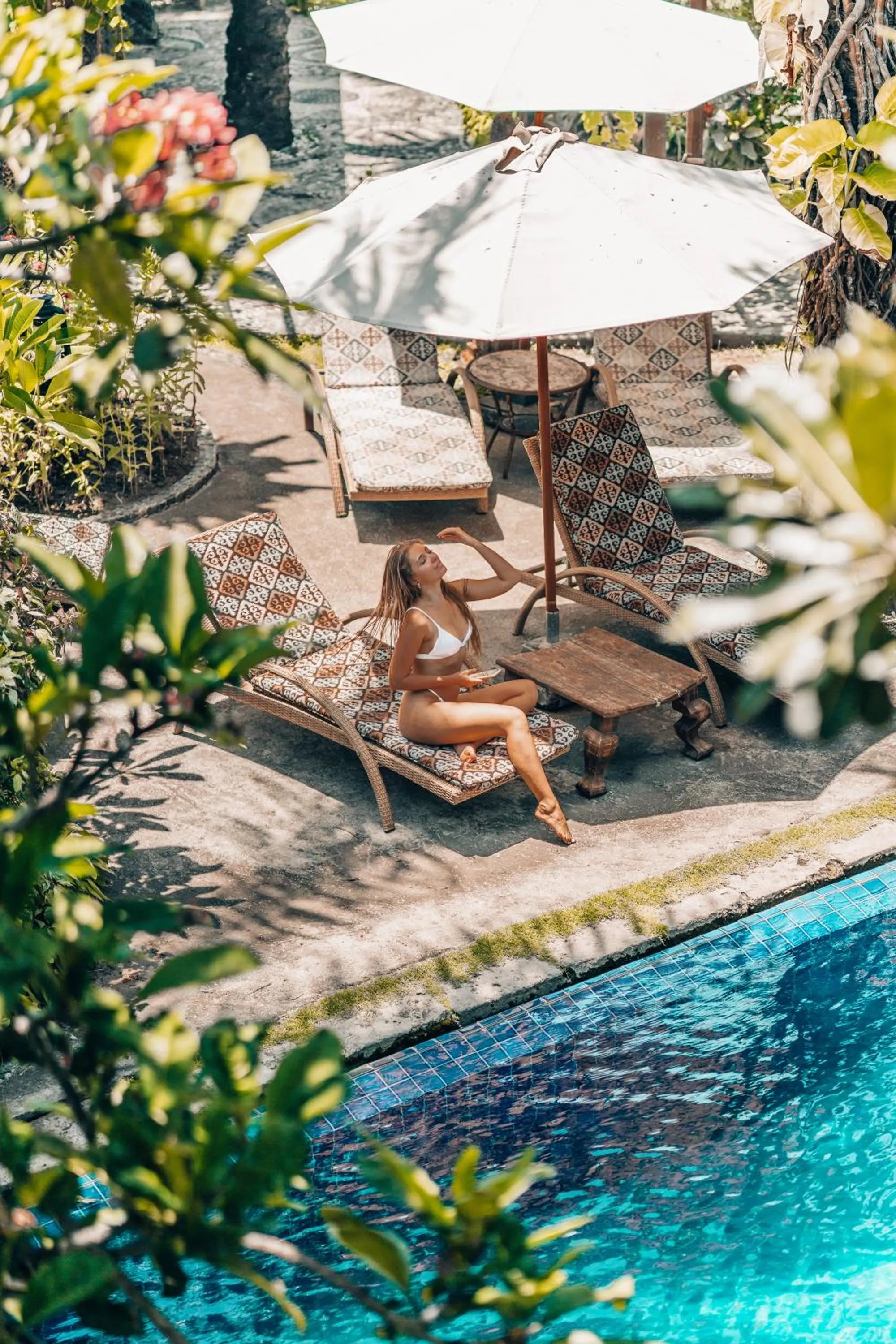 Pool view in Hotel Tugu Bali