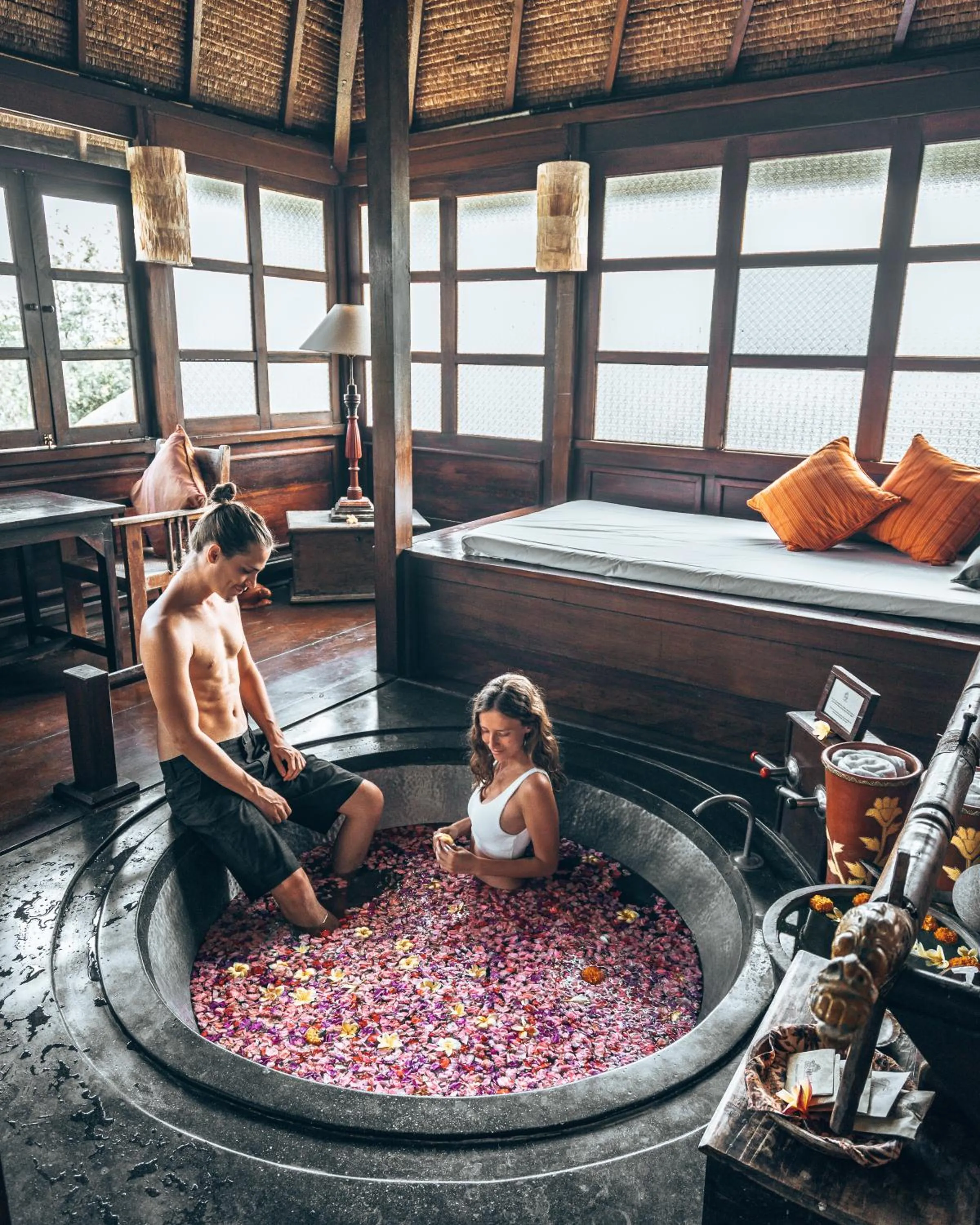 Bathroom in Hotel Tugu Bali