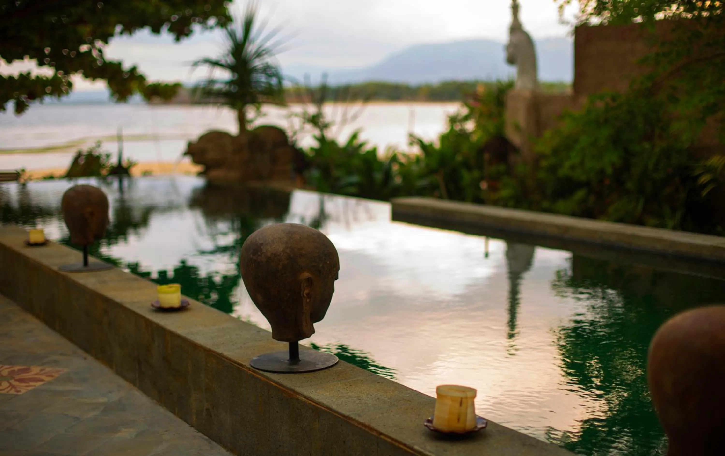 Swimming pool in Hotel Tugu Lombok