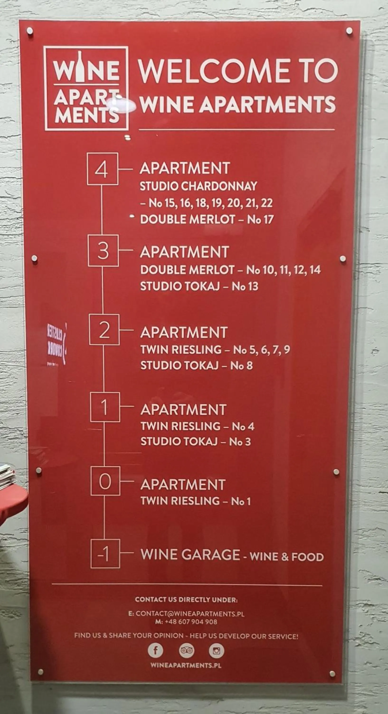 Property logo or sign in Wine Apartments