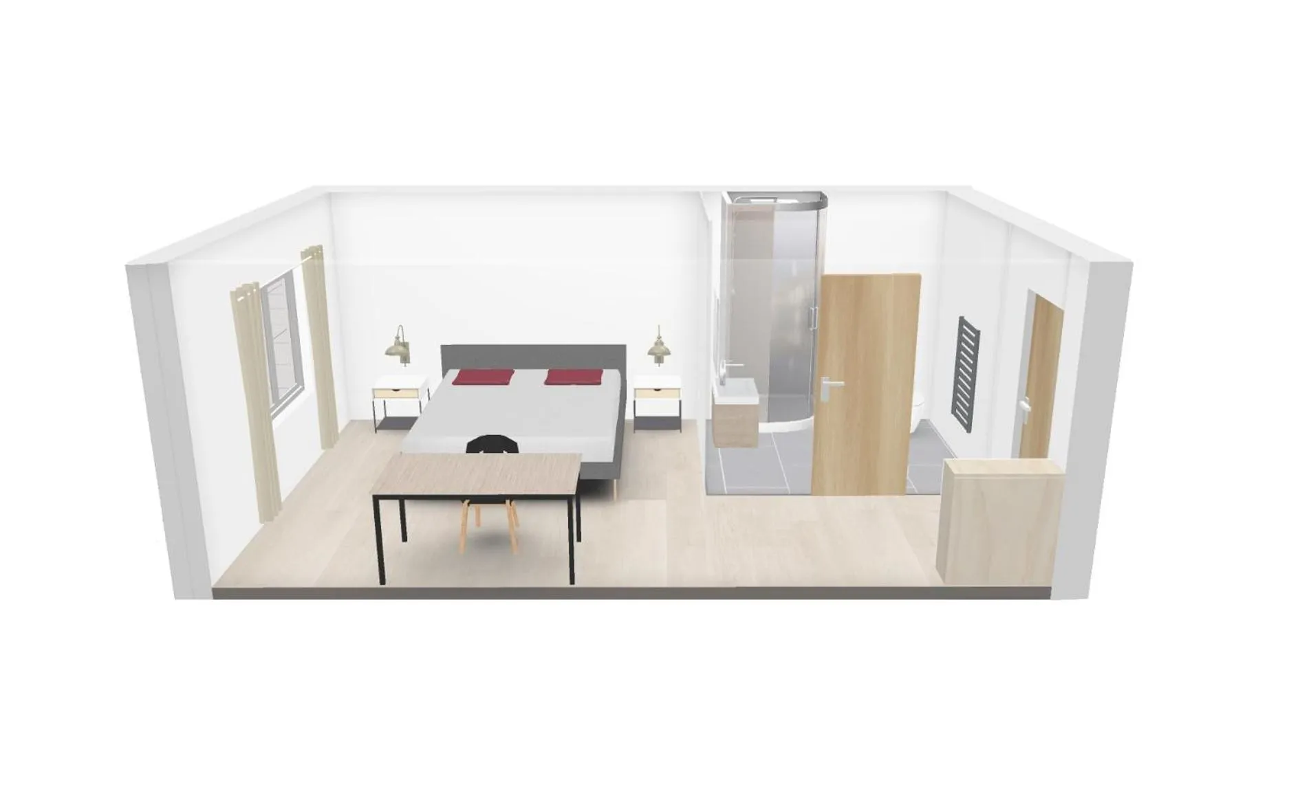 Photo of the whole room in Wine Apartments