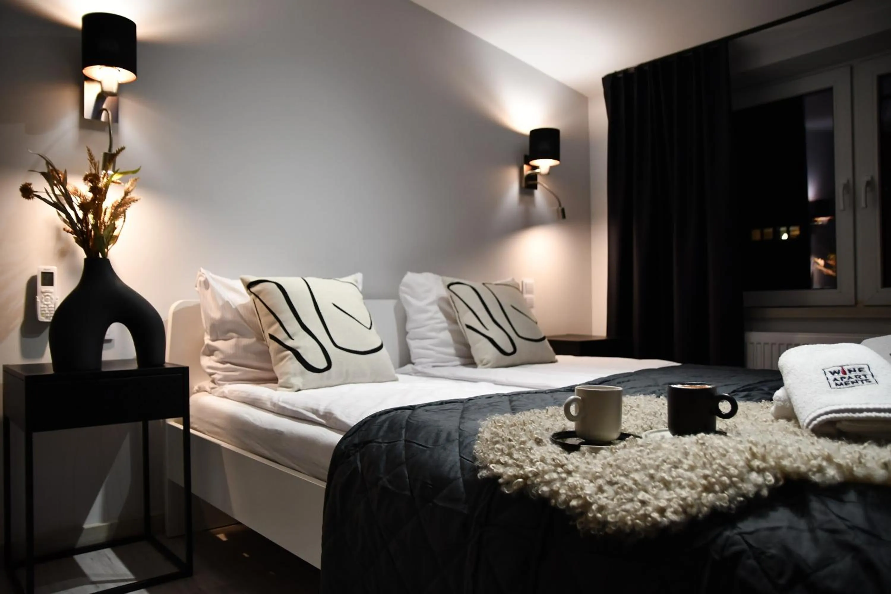 Bed in Wine Apartments