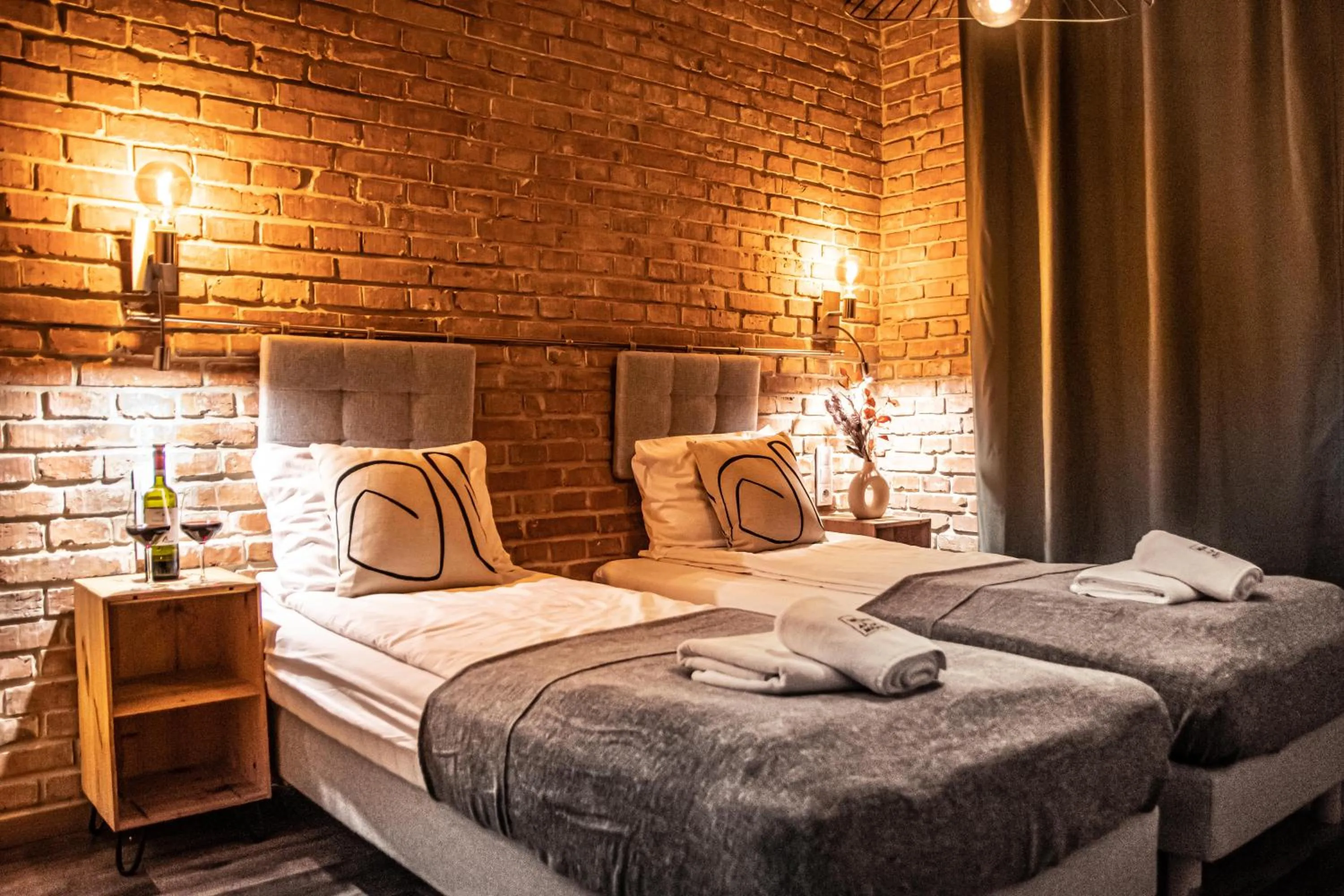 Bed in Wine Apartments