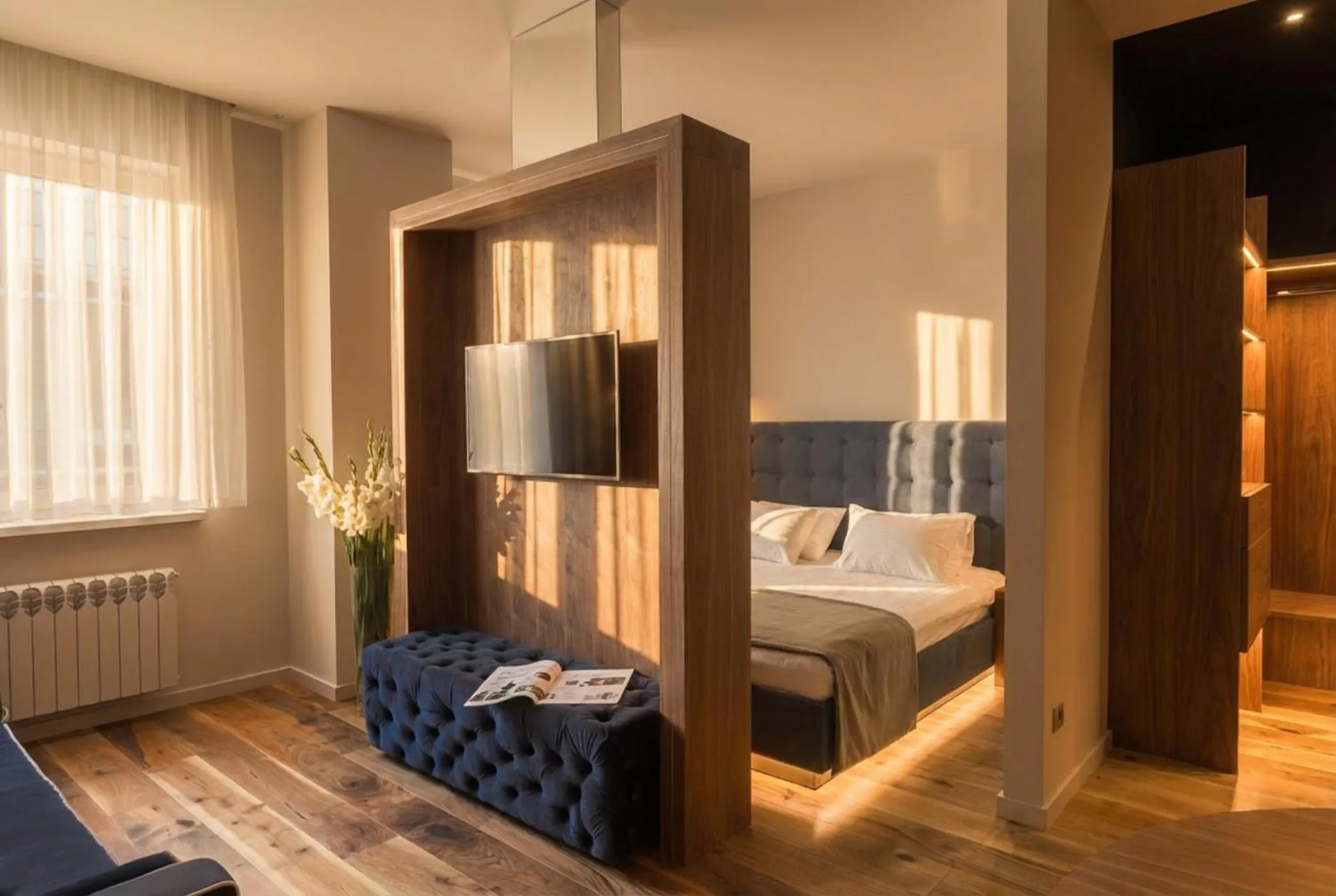 Bed in Il Decameron Luxury Design Hotel