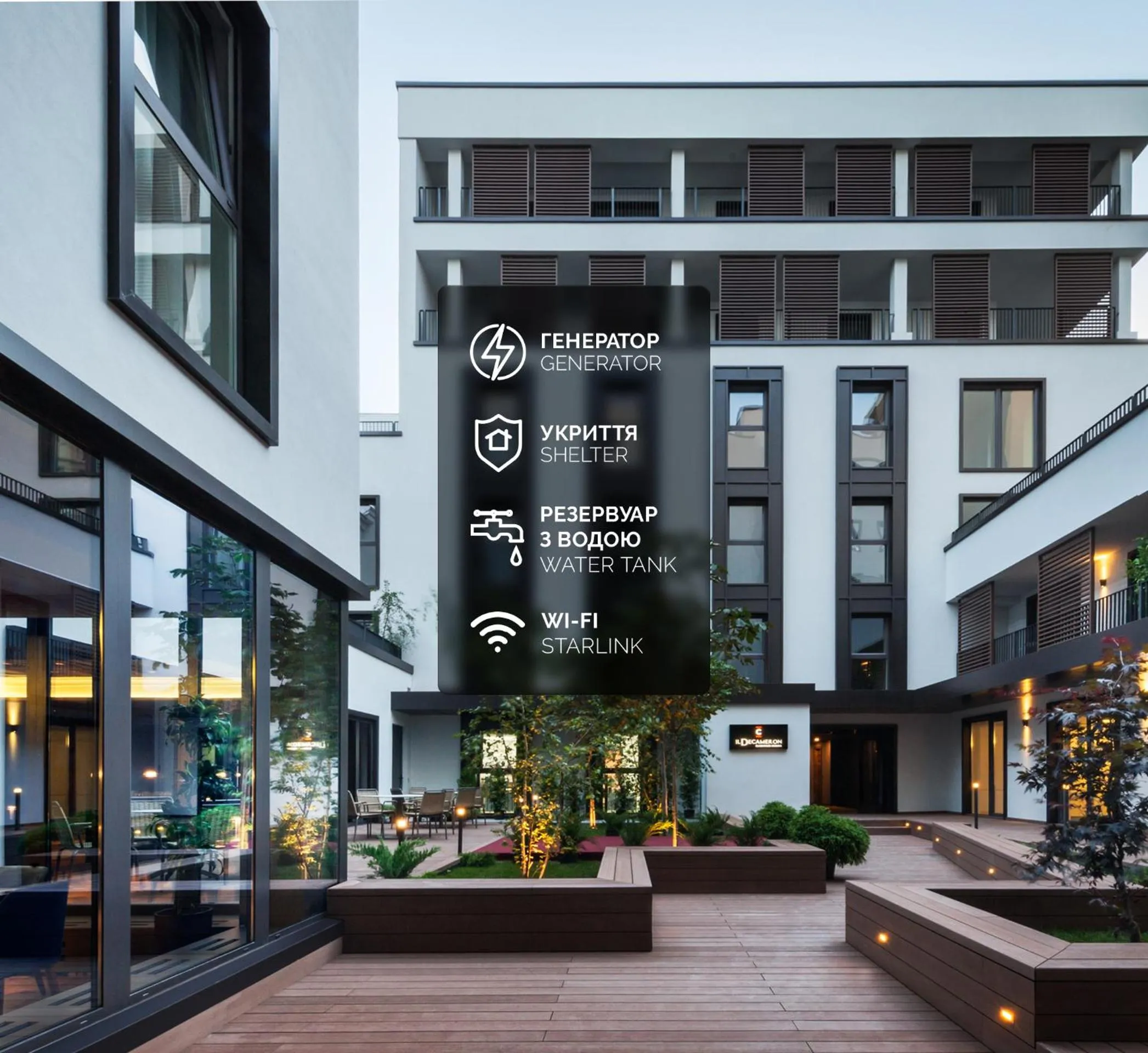 Property building in Il Decameron Luxury Design Hotel