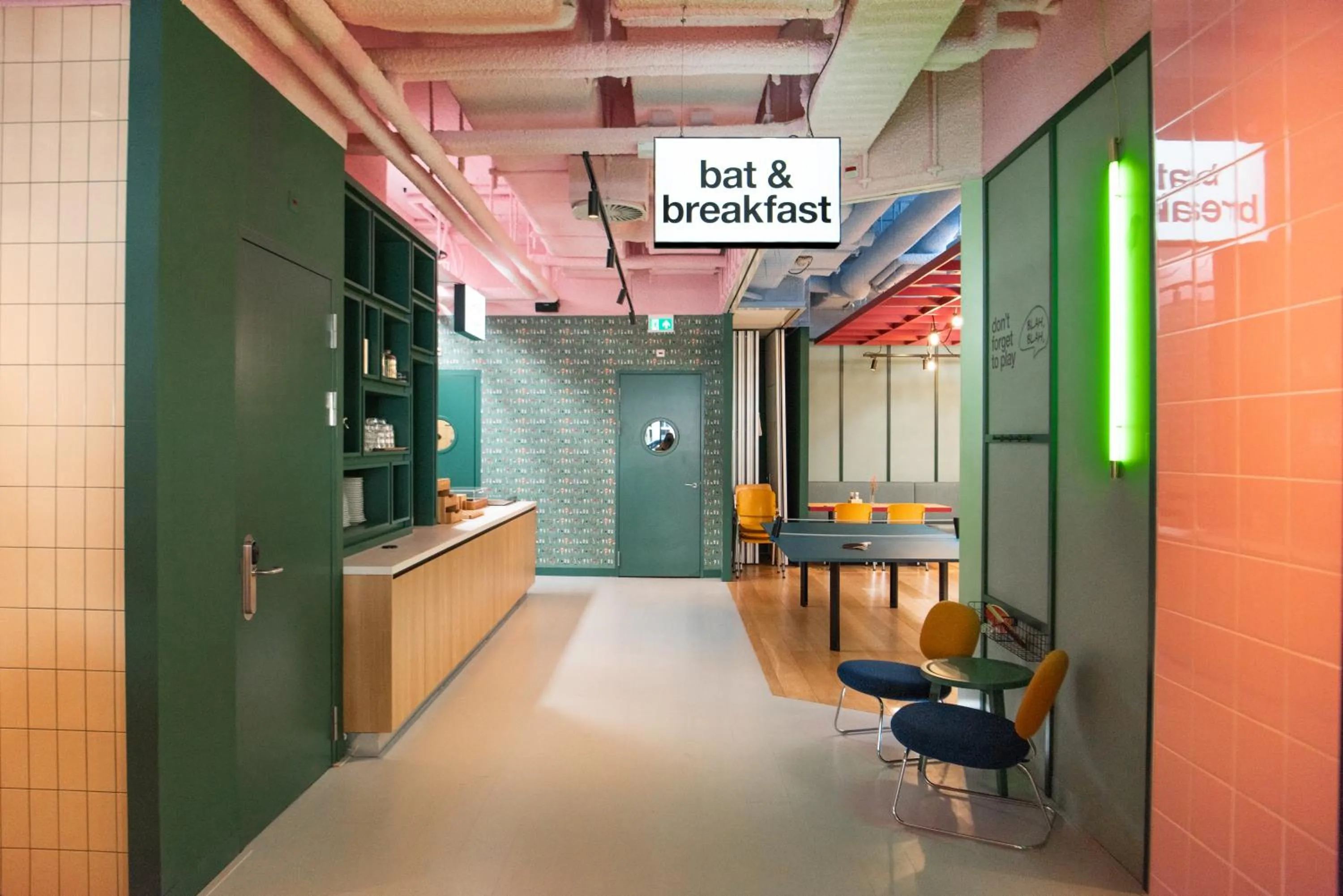 Living room in Conscious Hotel Vondelpark