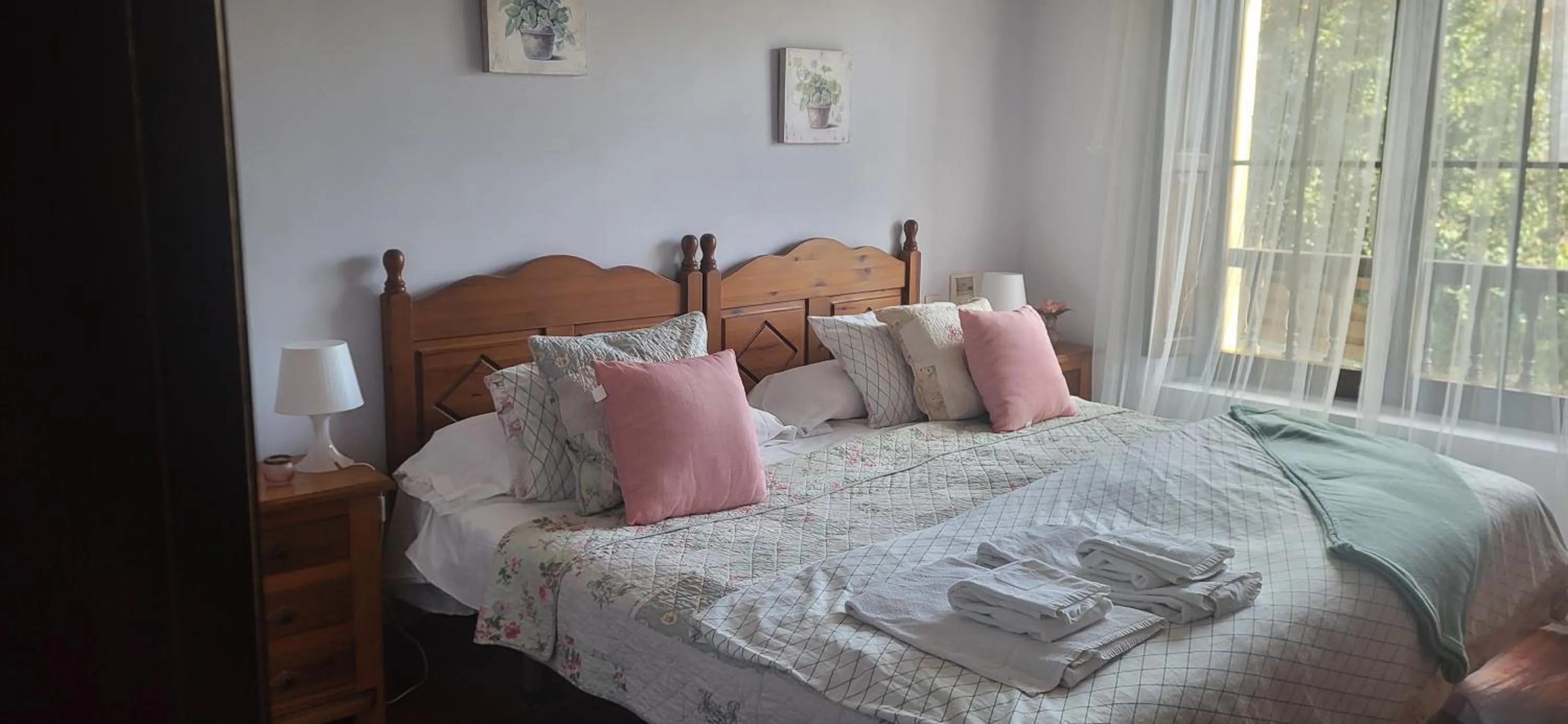 Bed in Posada Rural Entrecomillas