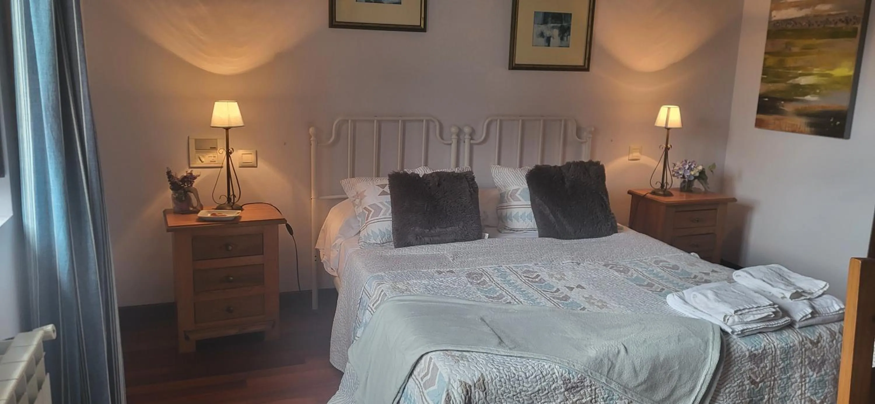 Bed in Posada Rural Entrecomillas