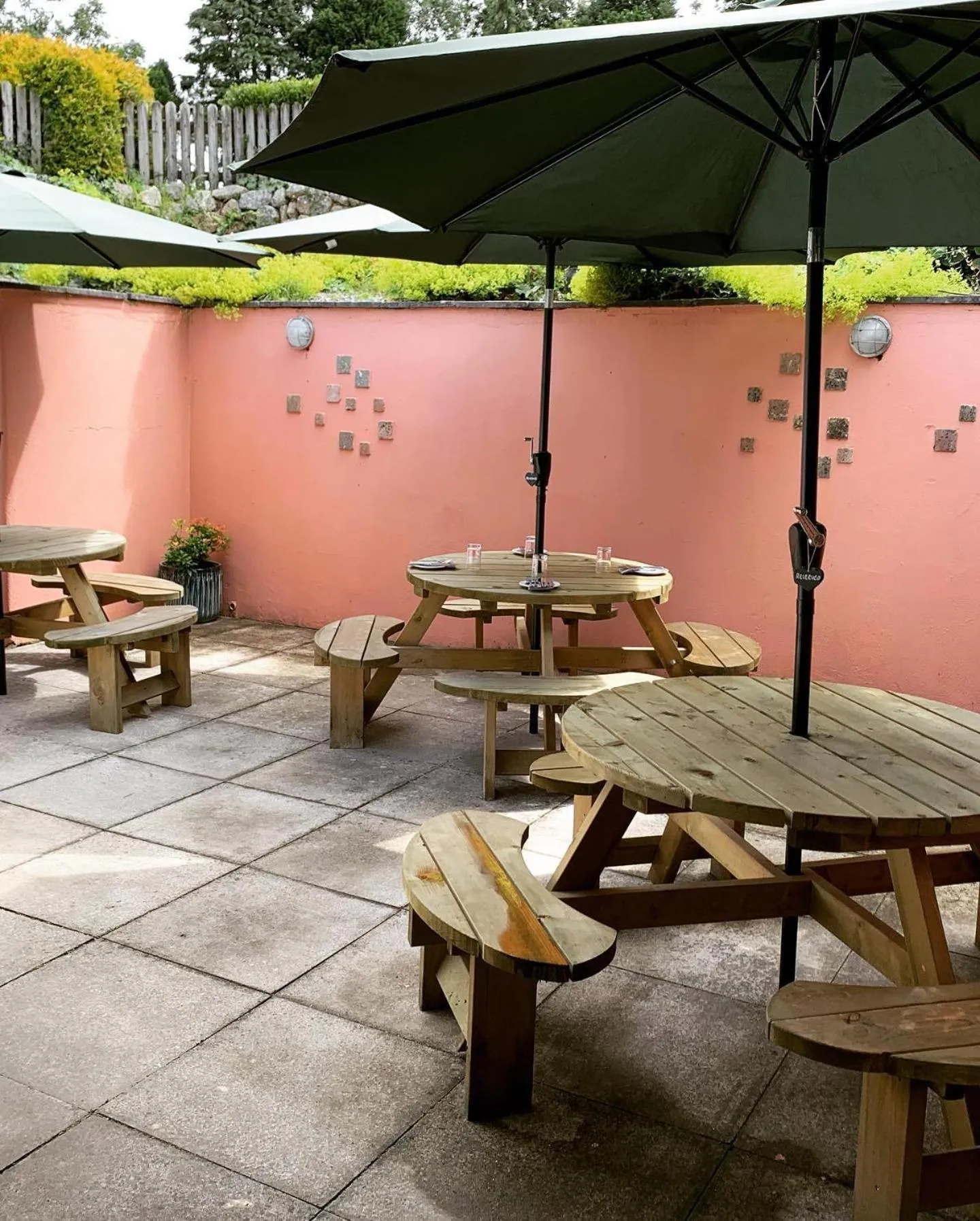 Garden in The Dartmoor Inn at Lydford