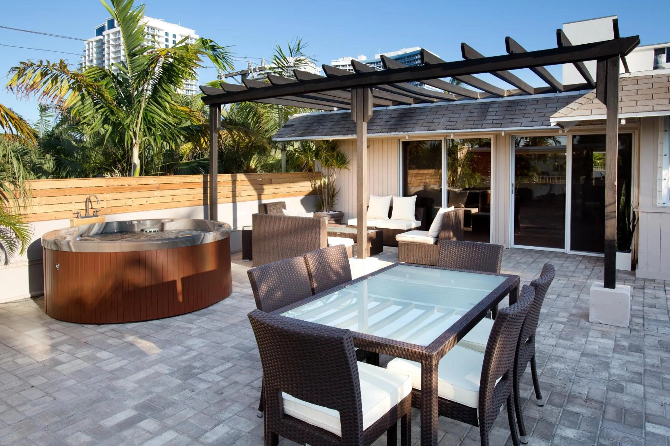 Patio in The Grand Resort and Spa & Worthington All Male