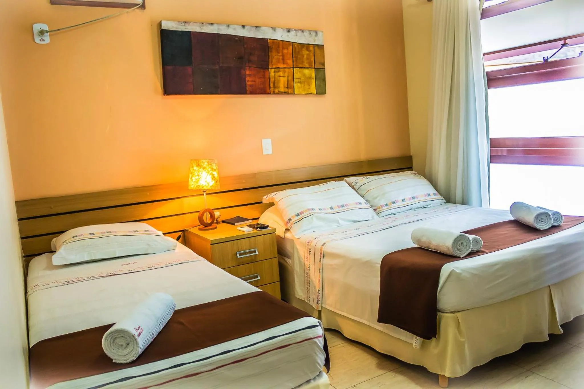 Bed in Pousada L'essence