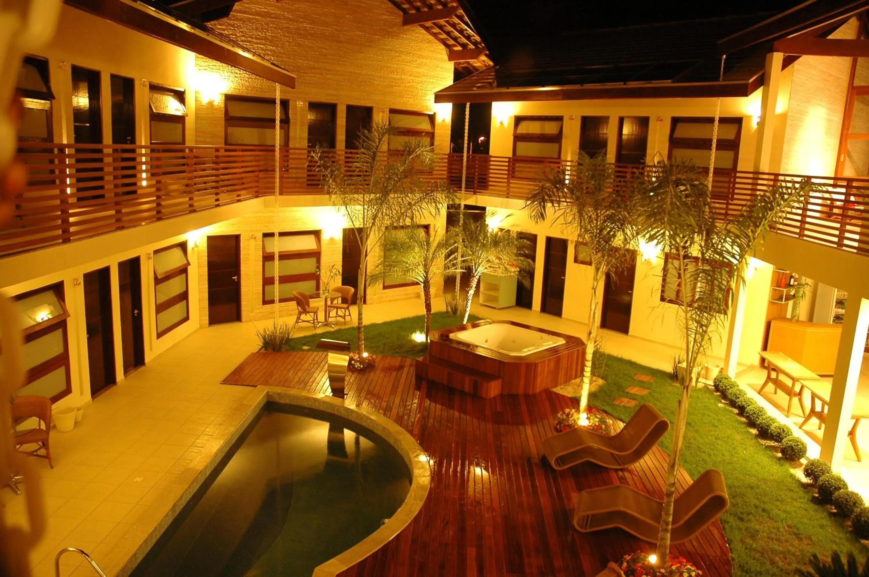 Pool view in Pousada L'essence