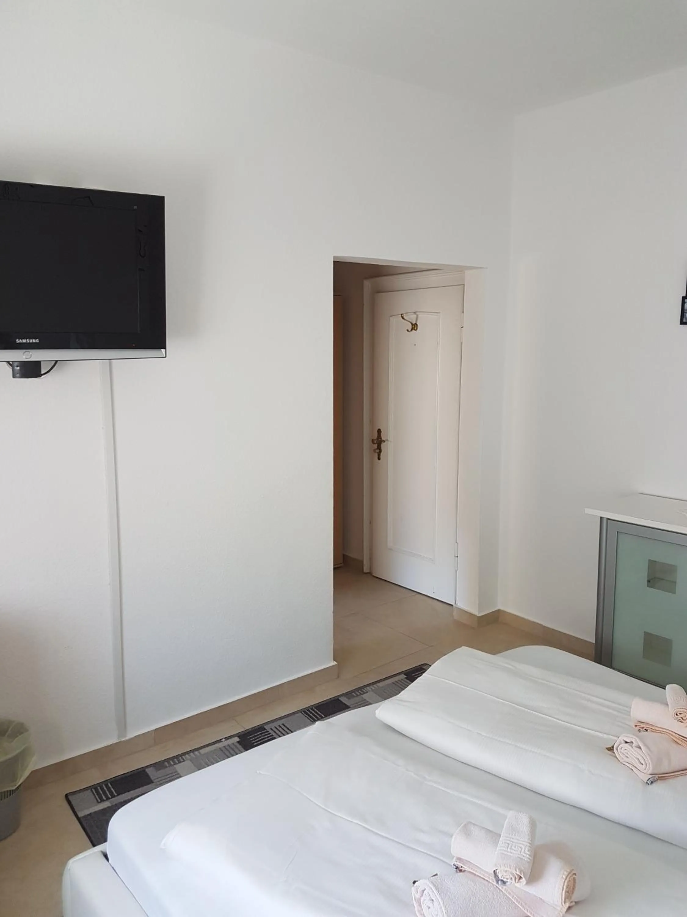 Bed in Hotel Schweizer Stubb