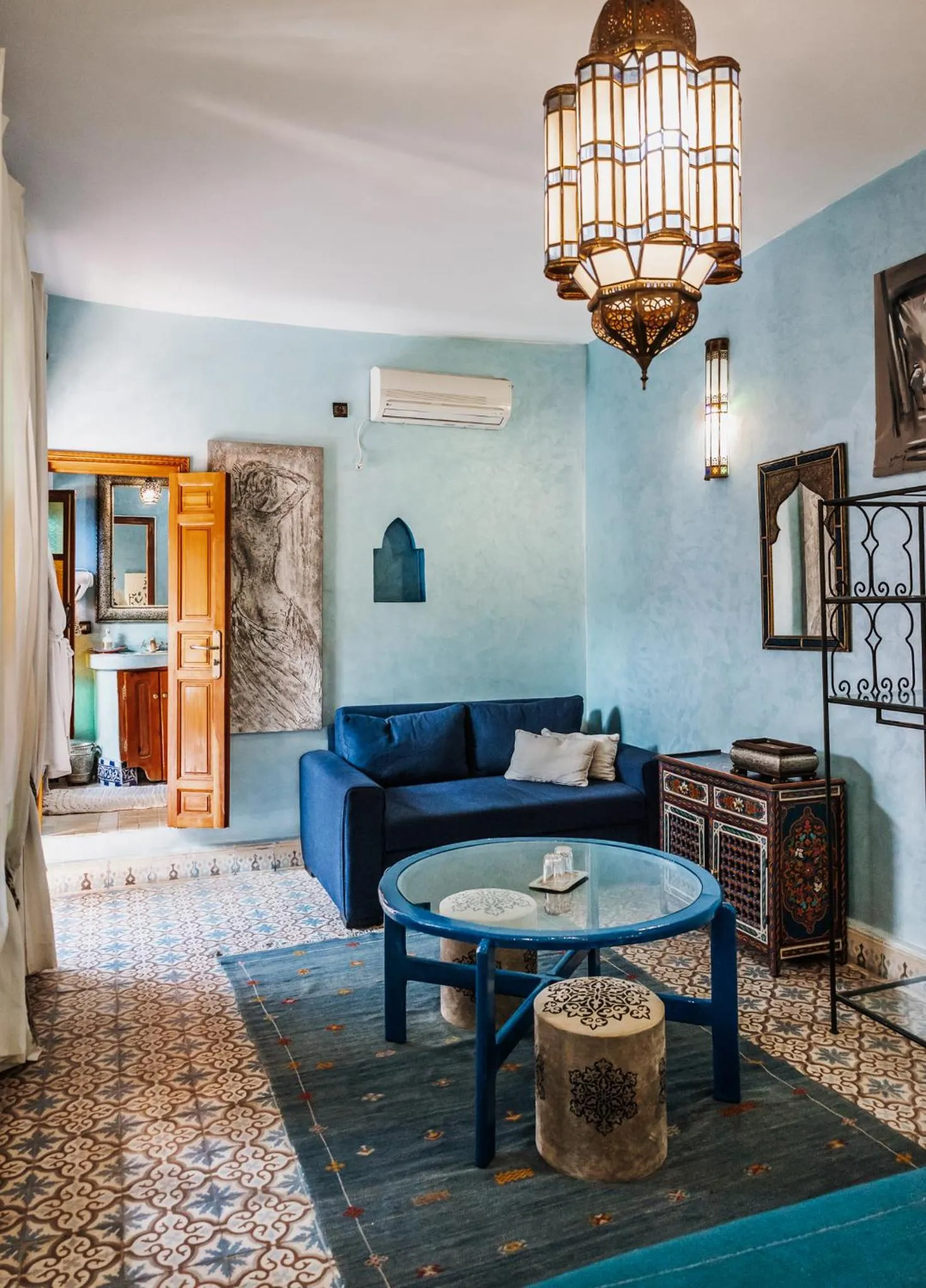 Bedroom in Riad Zayane Atlas