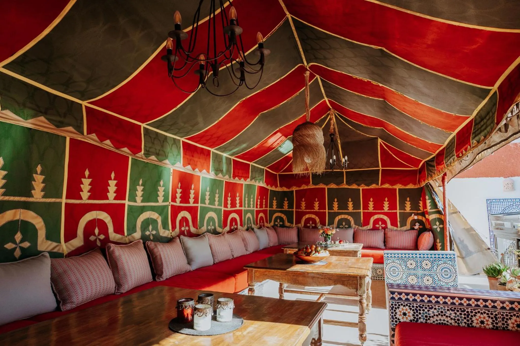 Patio in Riad Zayane Atlas