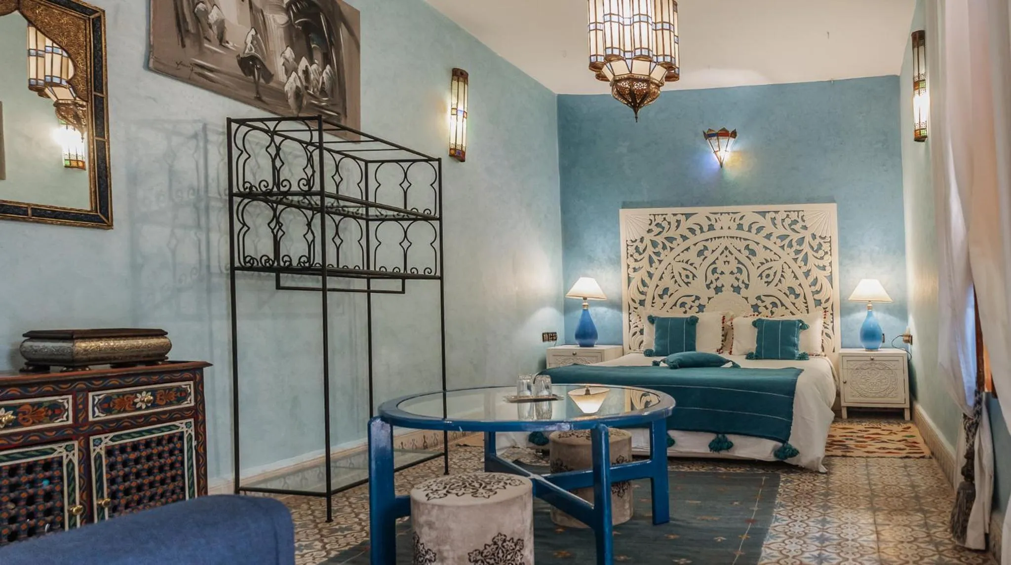 Bedroom in Riad Zayane Atlas