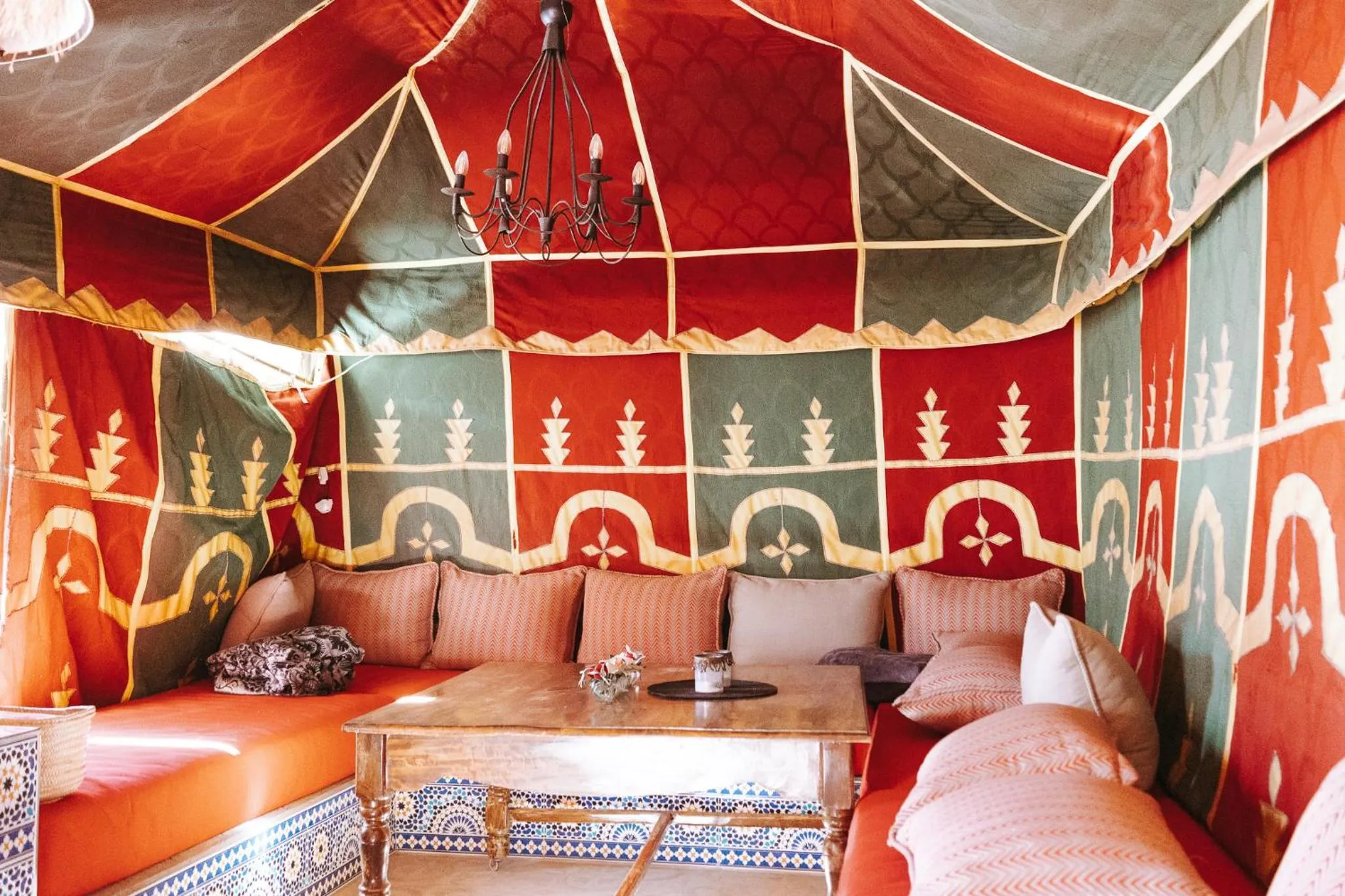 Patio, Bed in Riad Zayane Atlas