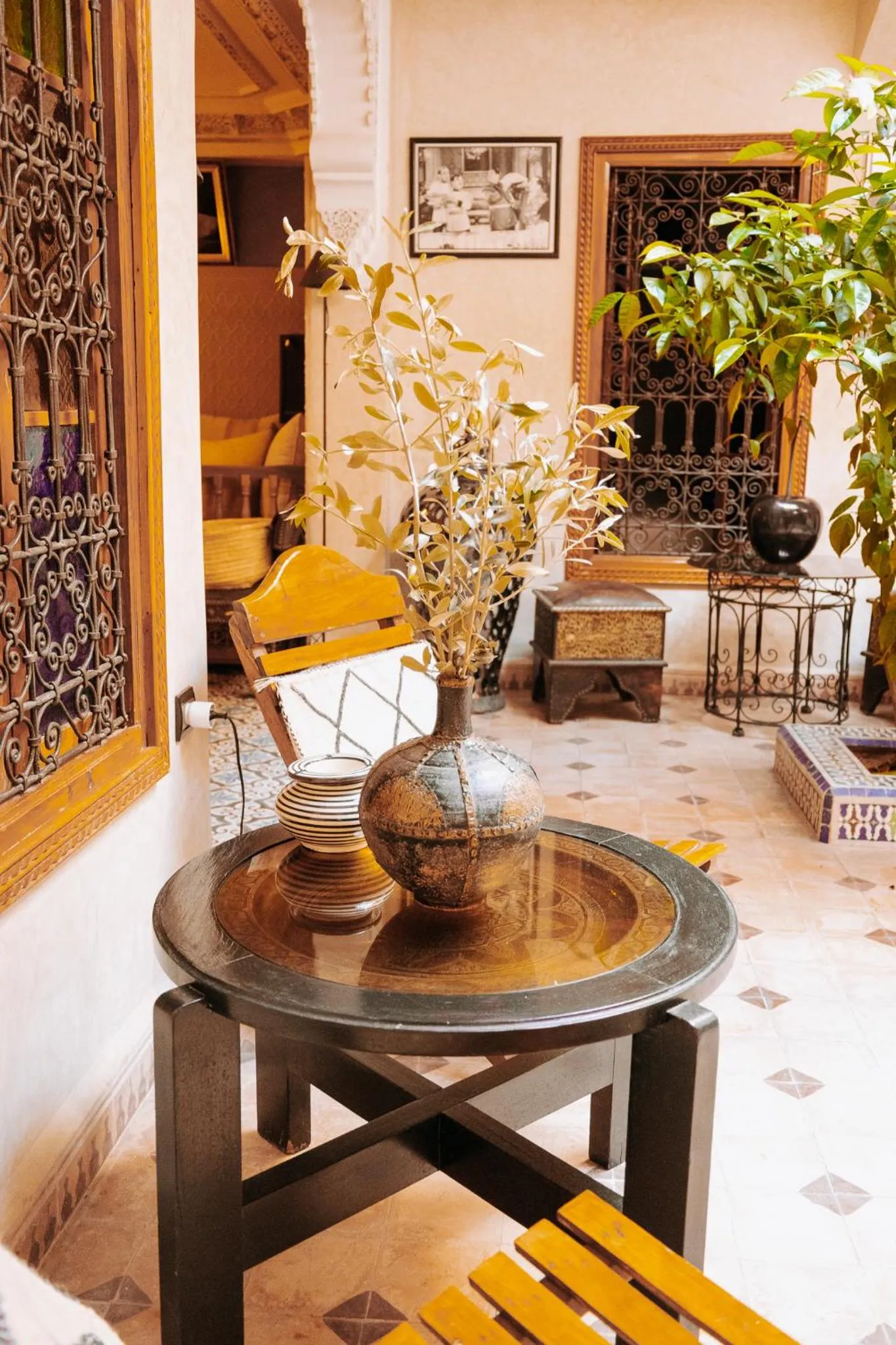 Patio in Riad Zayane Atlas