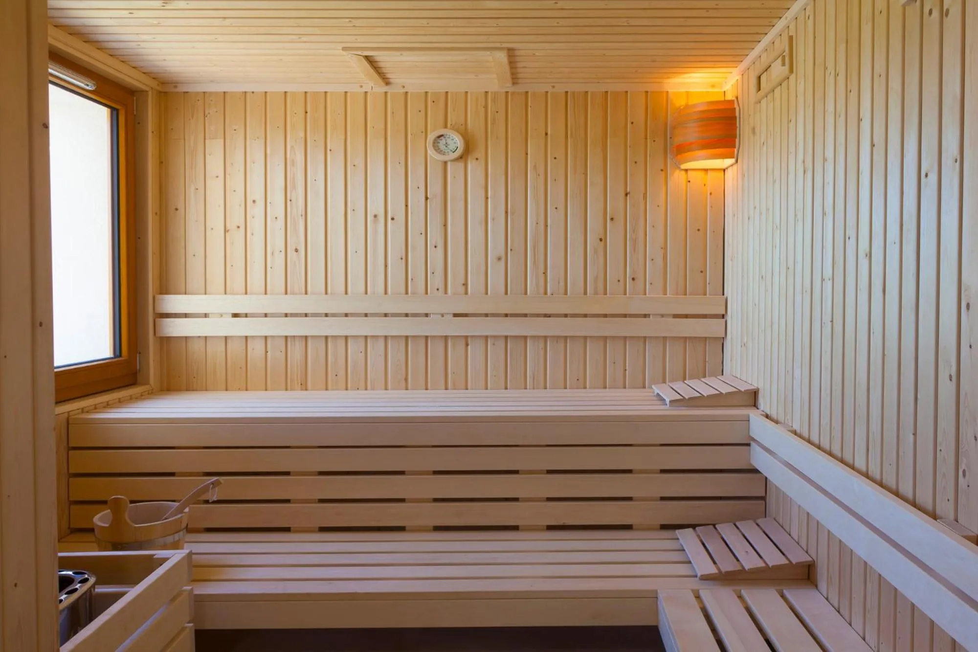 Sauna in Hotel Spa Les Rives Sauvages
