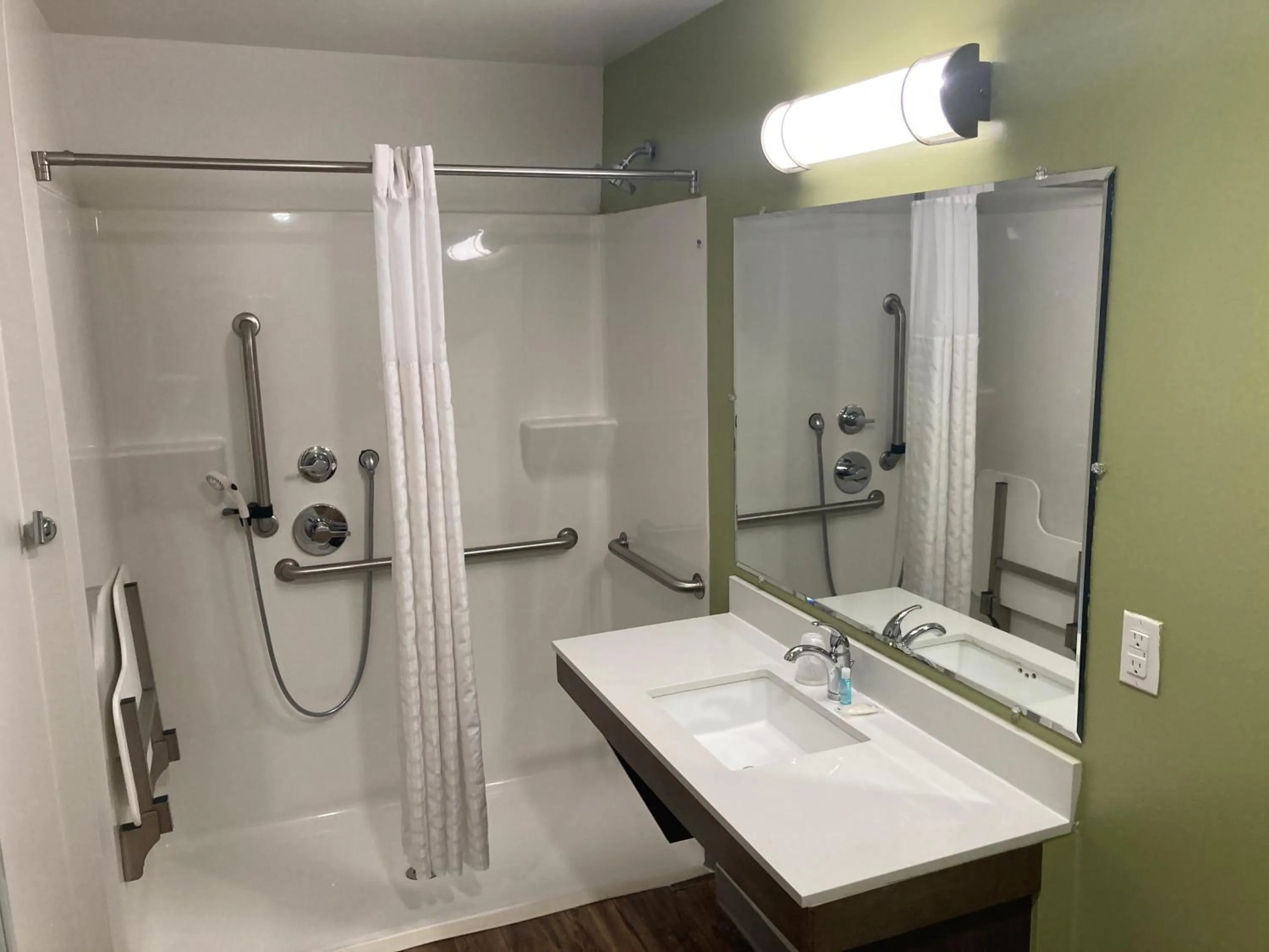 Shower in Woodspring Suites Cherry Hill