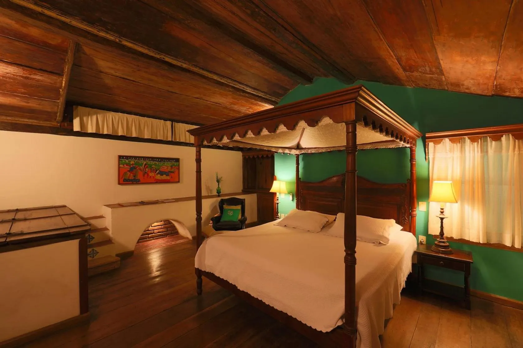 Bed in Pousada do Amparo