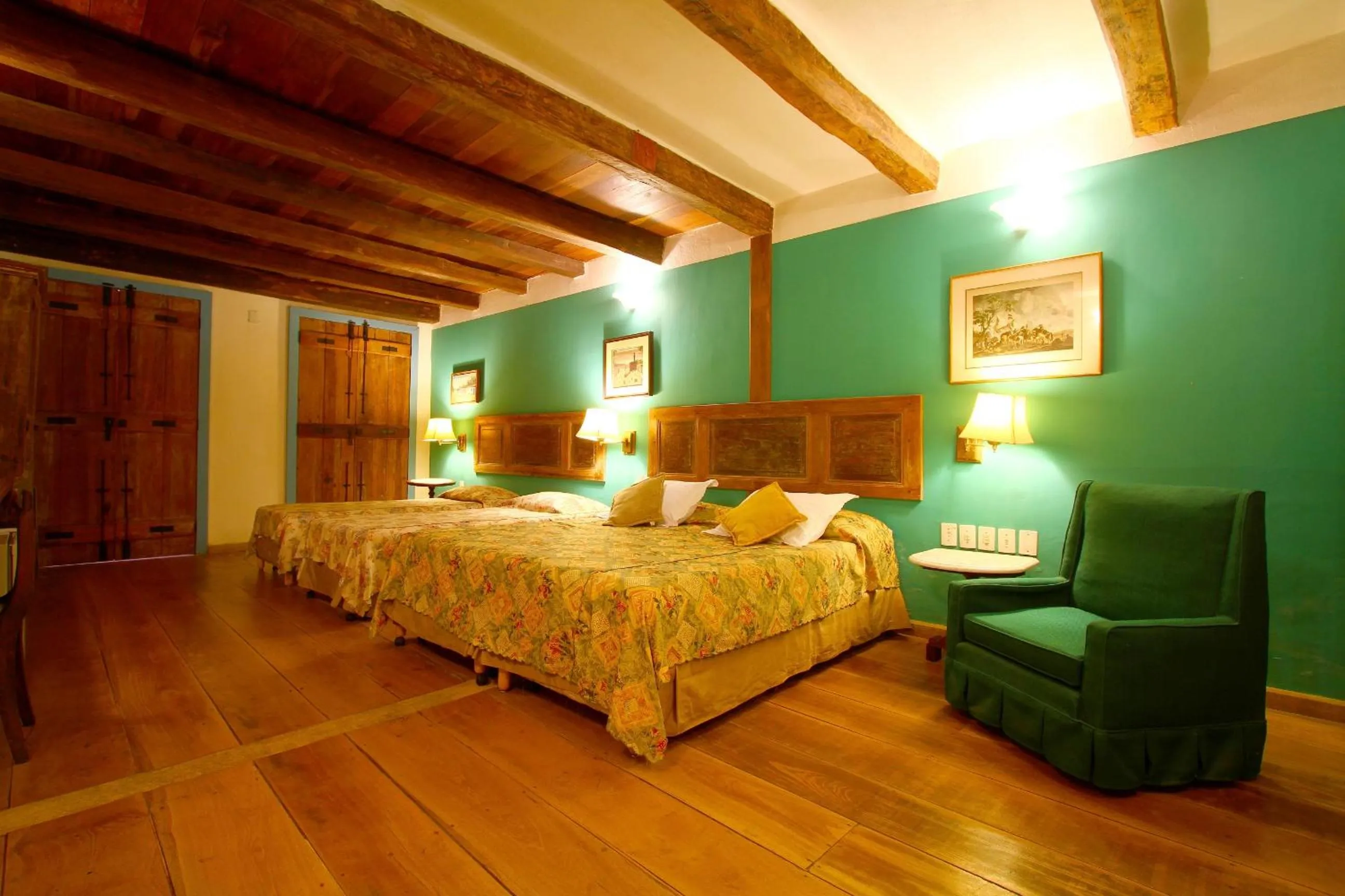 Bed in Pousada do Amparo