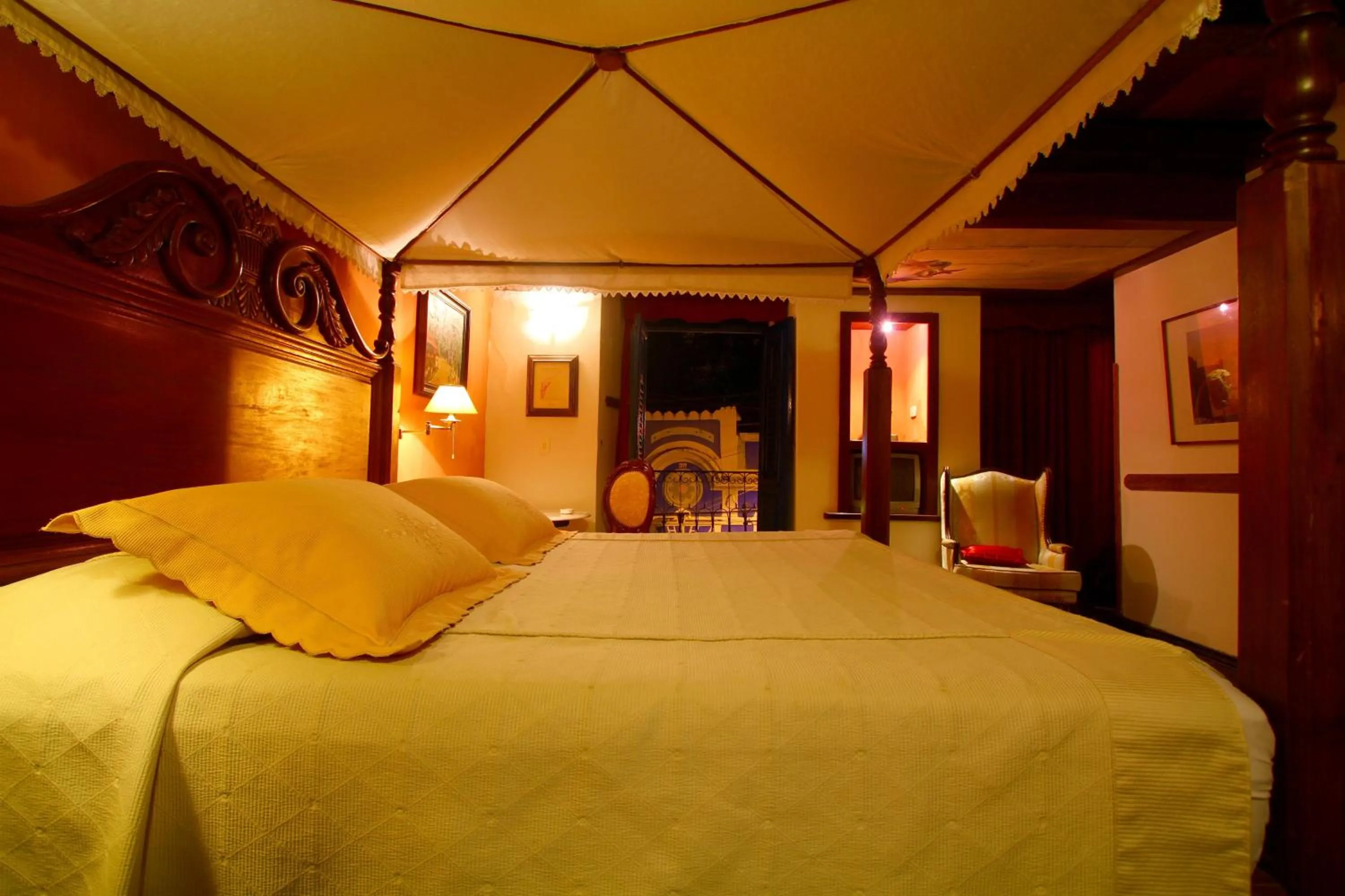 Bed in Pousada do Amparo