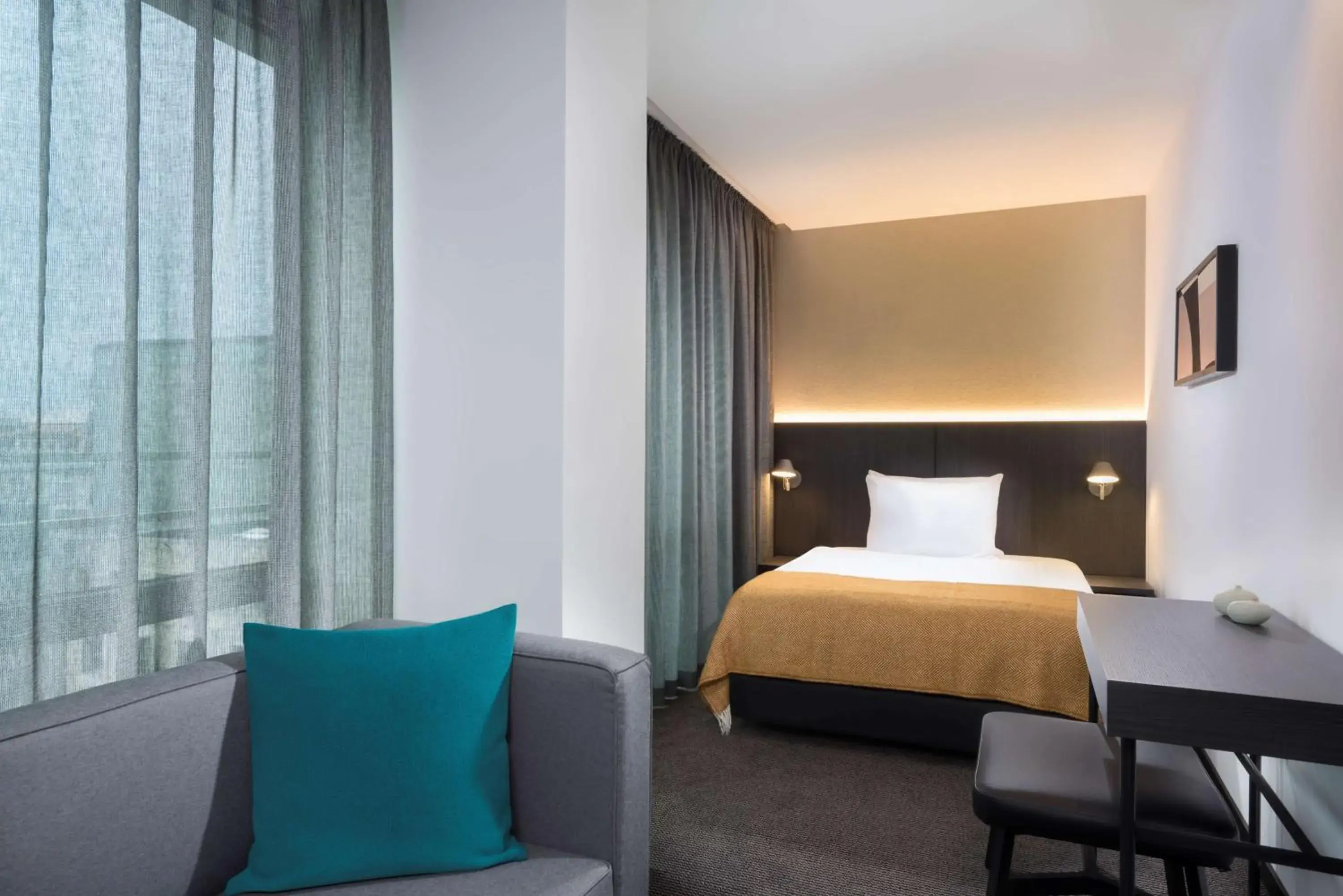 Bedroom, Bed in Adina Apartment Hotel Leipzig Bedroom, Bed in Adina Apartment Hotel Leipzig