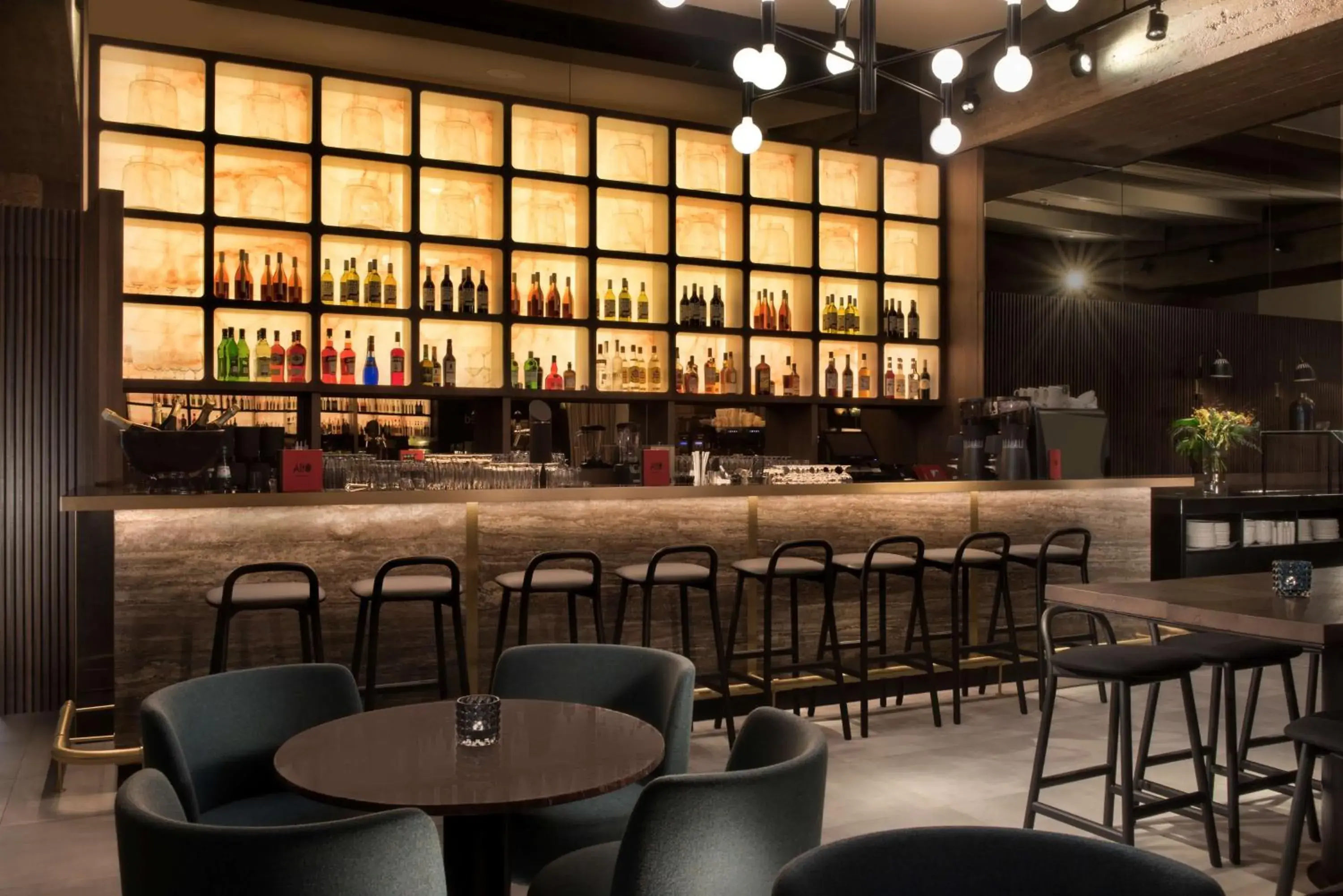 Lounge or bar in Adina Apartment Hotel Leipzig Lounge or bar in Adina Apartment Hotel Leipzig