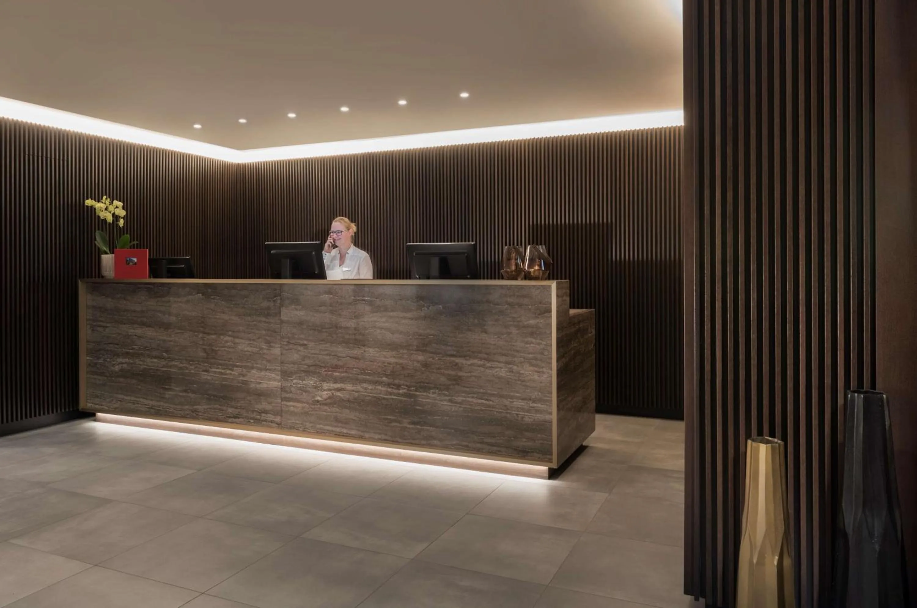 Lobby or reception in Adina Apartment Hotel Leipzig