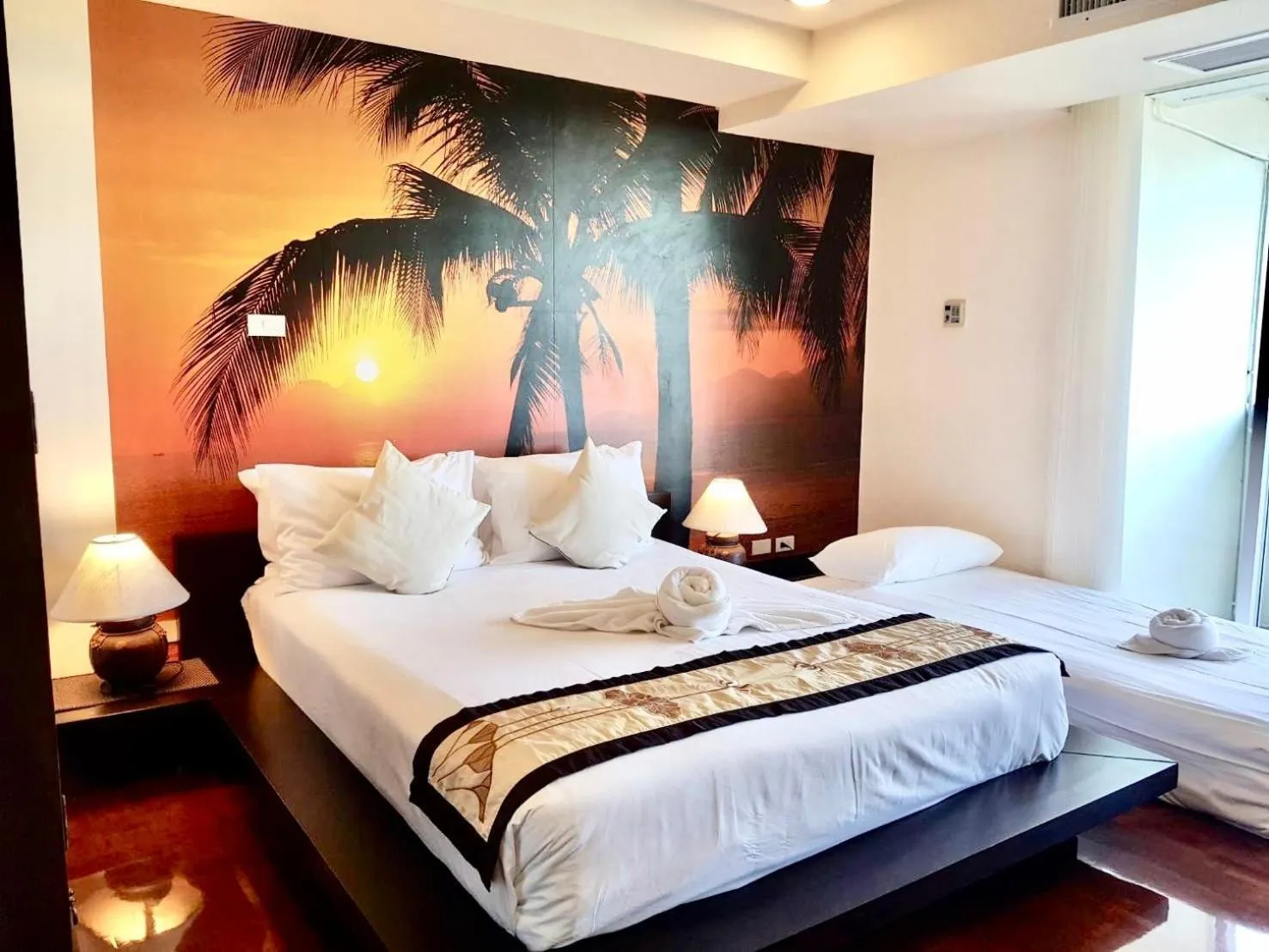 Bed in SeaRidge Hua Hin Resort & Poolvilla