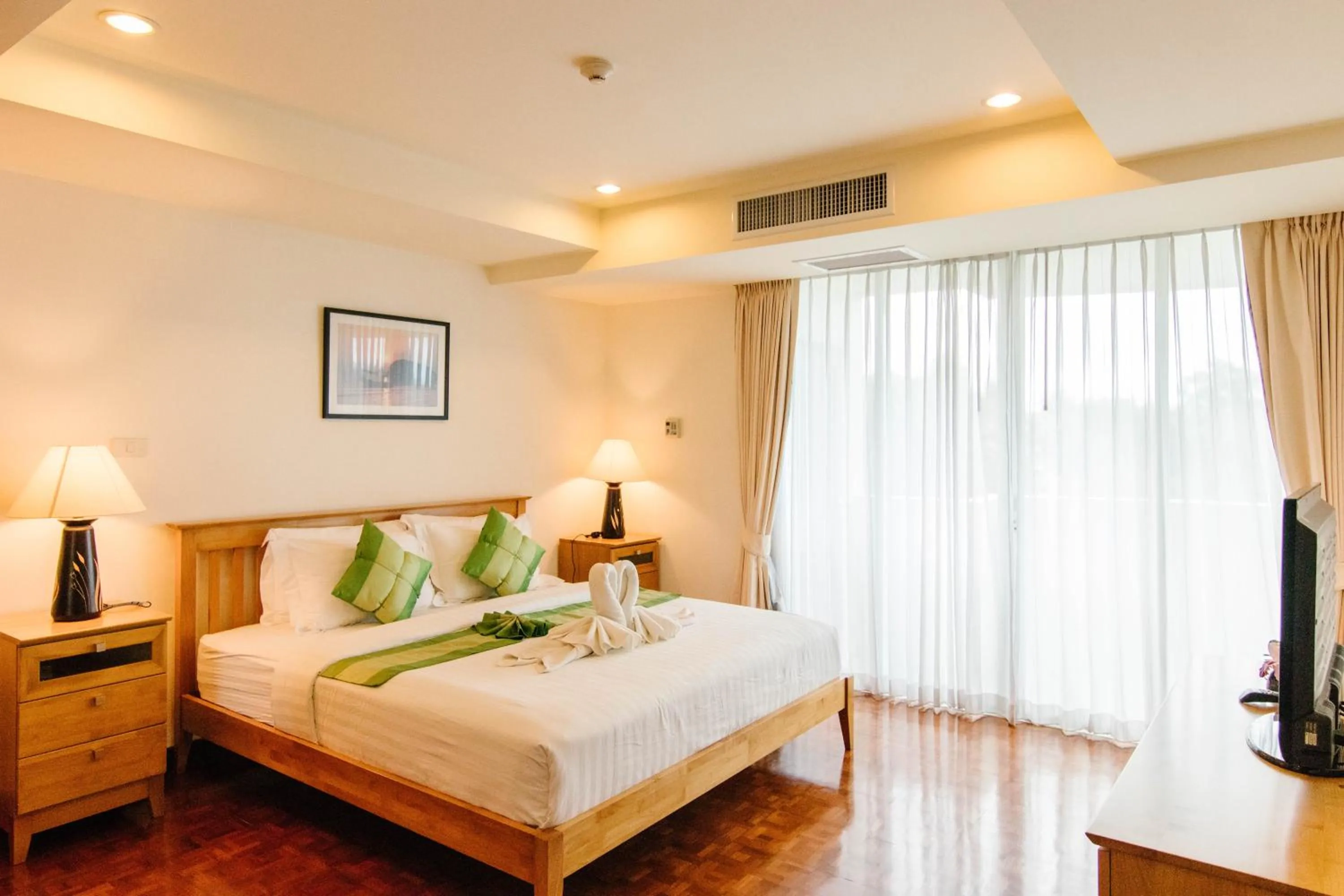 Bed in SeaRidge Hua Hin Resort & Poolvilla