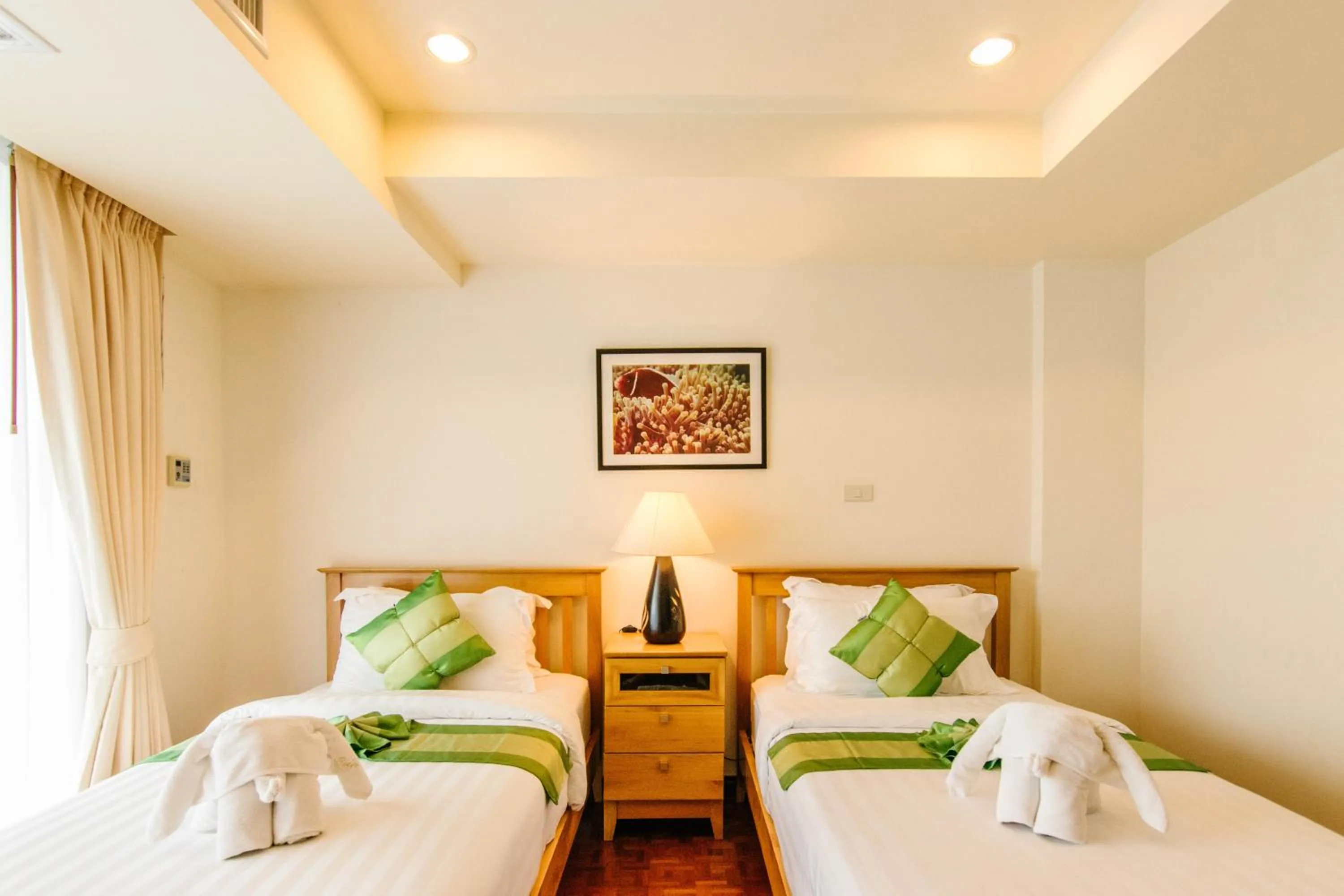 Bed in SeaRidge Hua Hin Resort & Poolvilla