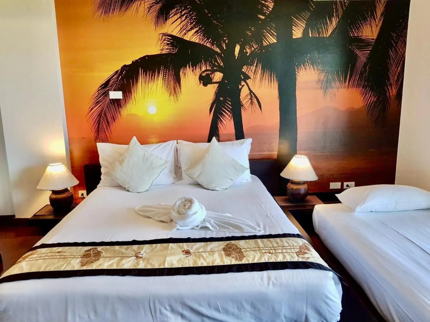 Bed in SeaRidge Hua Hin Resort & Poolvilla