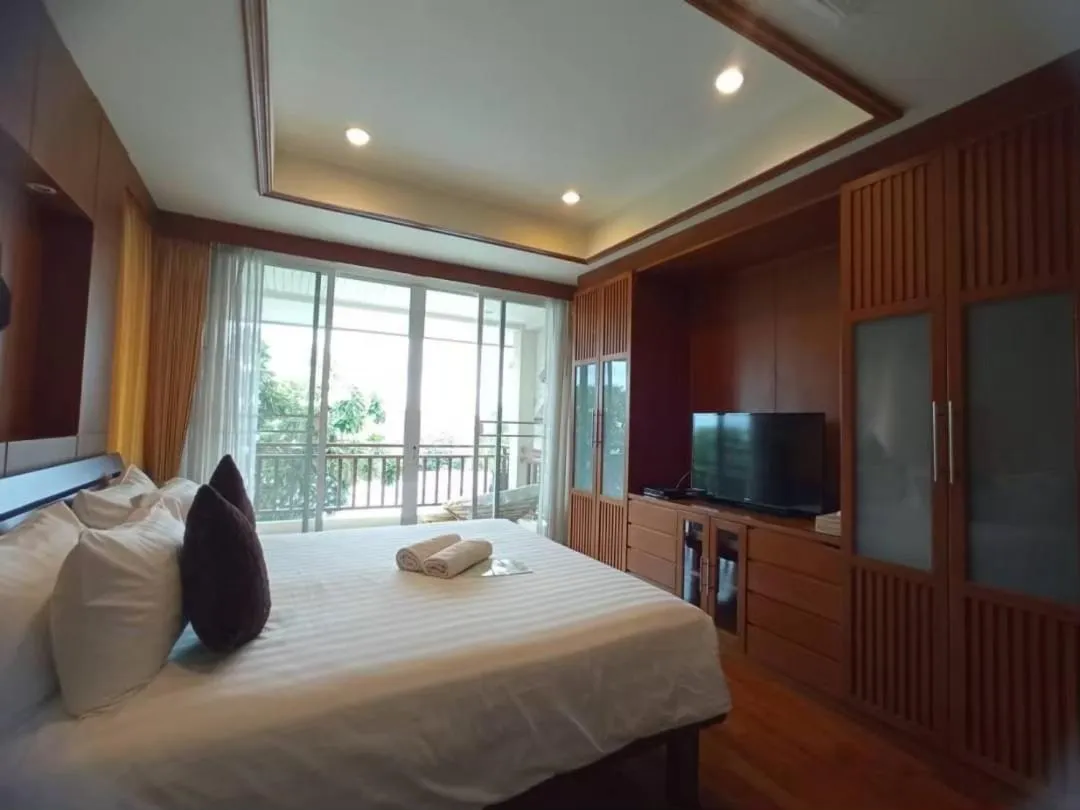 Bed in SeaRidge Hua Hin Resort & Poolvilla