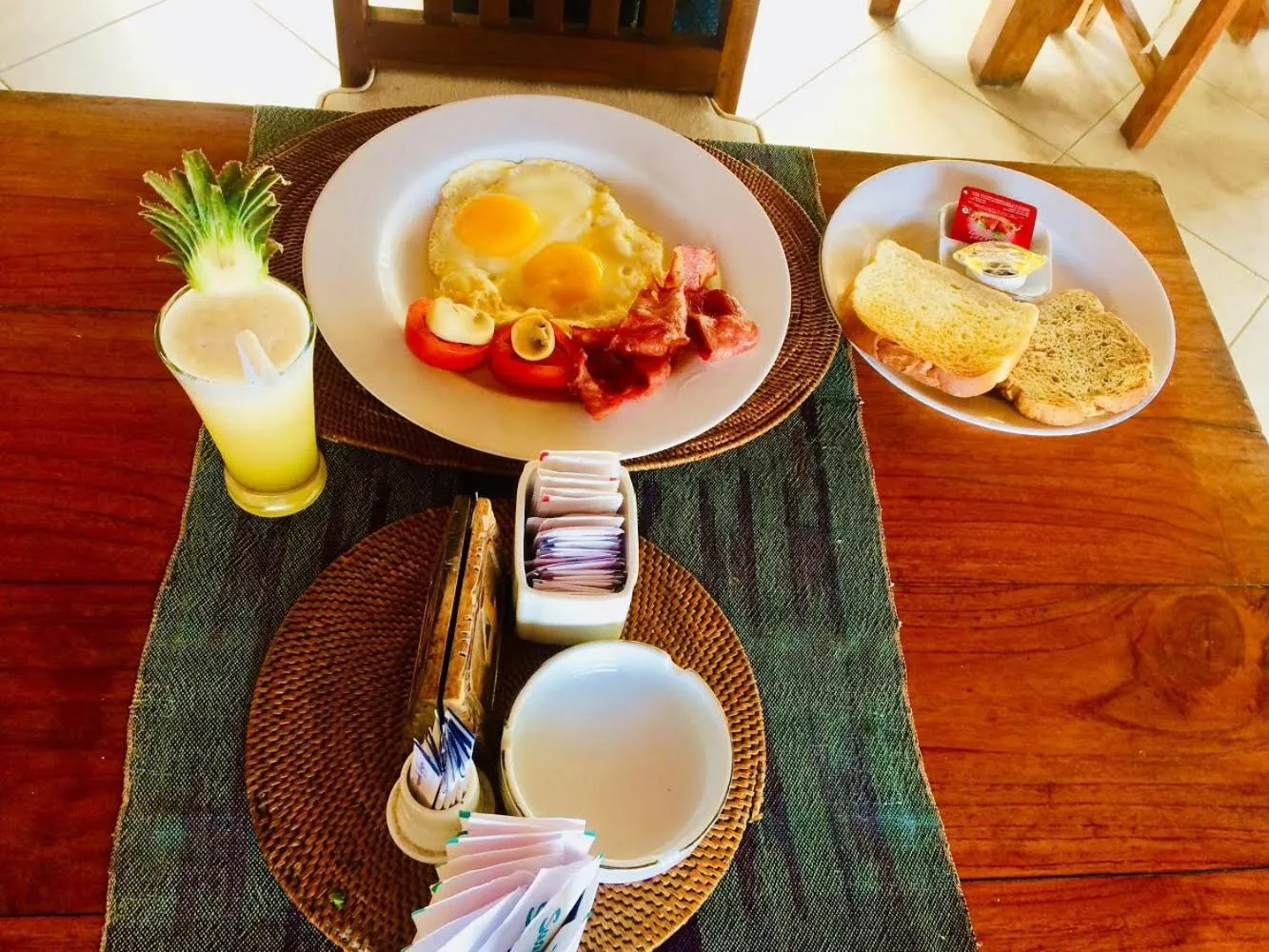 Breakfast in Arya Amed Beach Resort and Dive Center